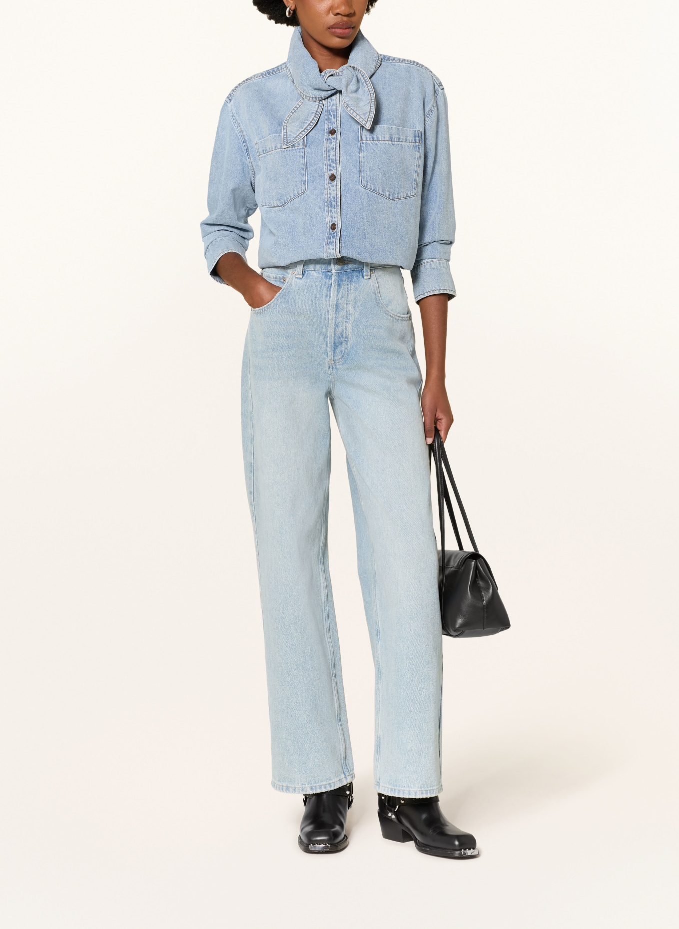 MRS & HUGS Blugi drepți: LIGHT DENIM