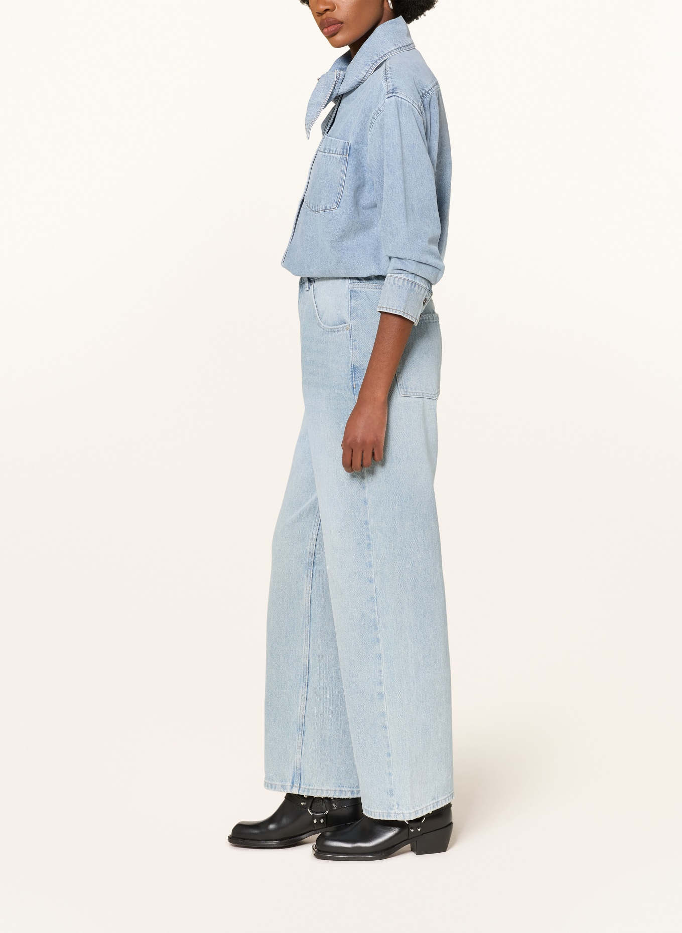 MRS & HUGS Blugi drepți: LIGHT DENIM