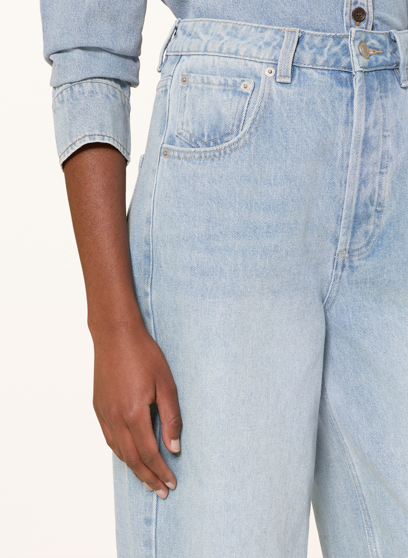 MRS & HUGS Blugi drepți: LIGHT DENIM