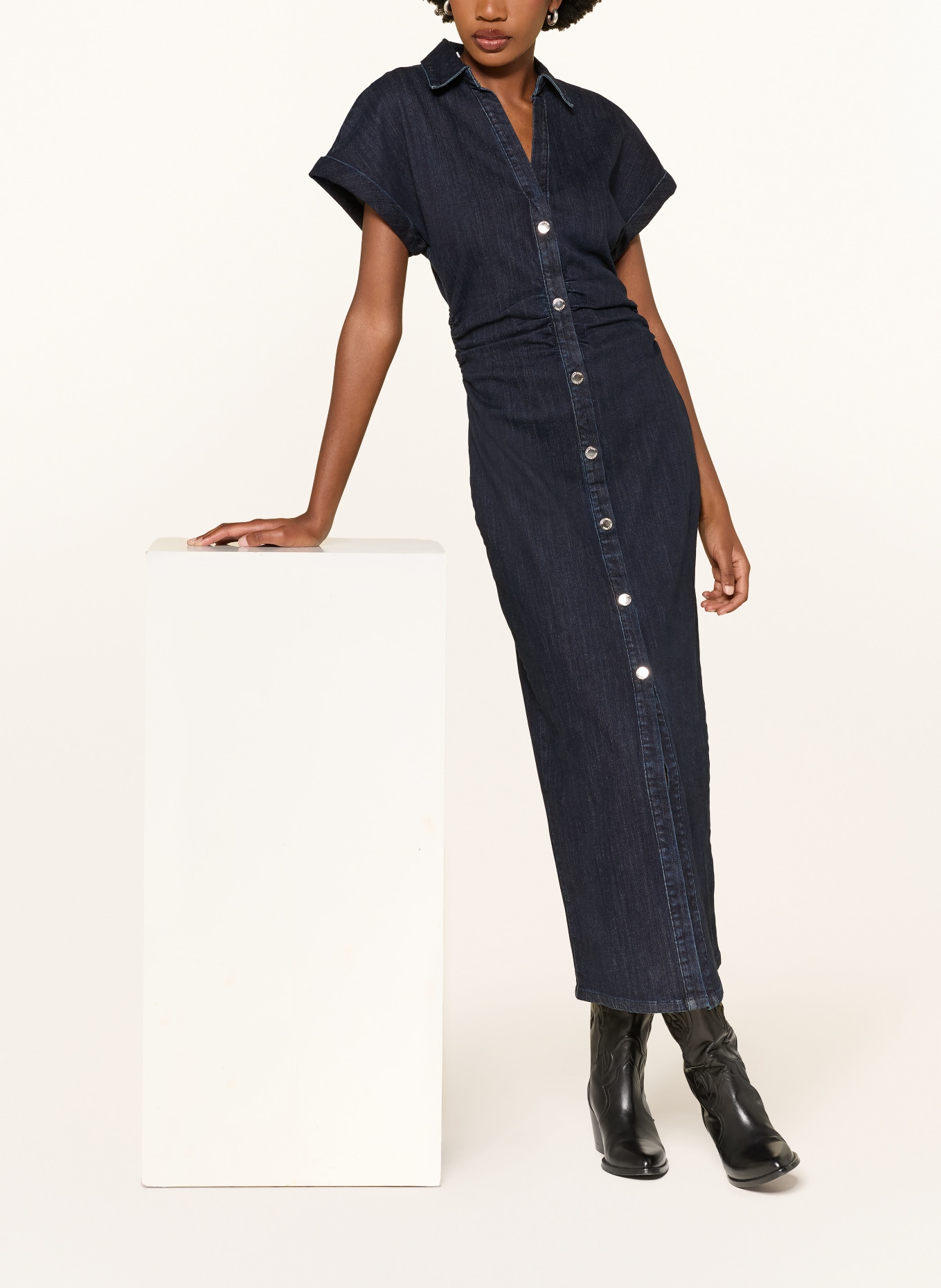 MRS & HUGS Rochie din denim: ALBASTRU ÎNCHIS