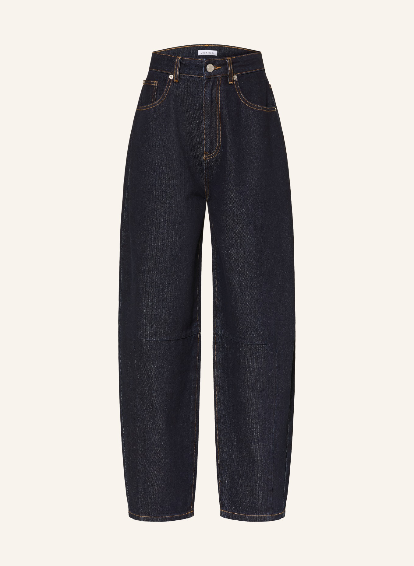 MRS & HUGS Blugi Barrel: RAW DENIM