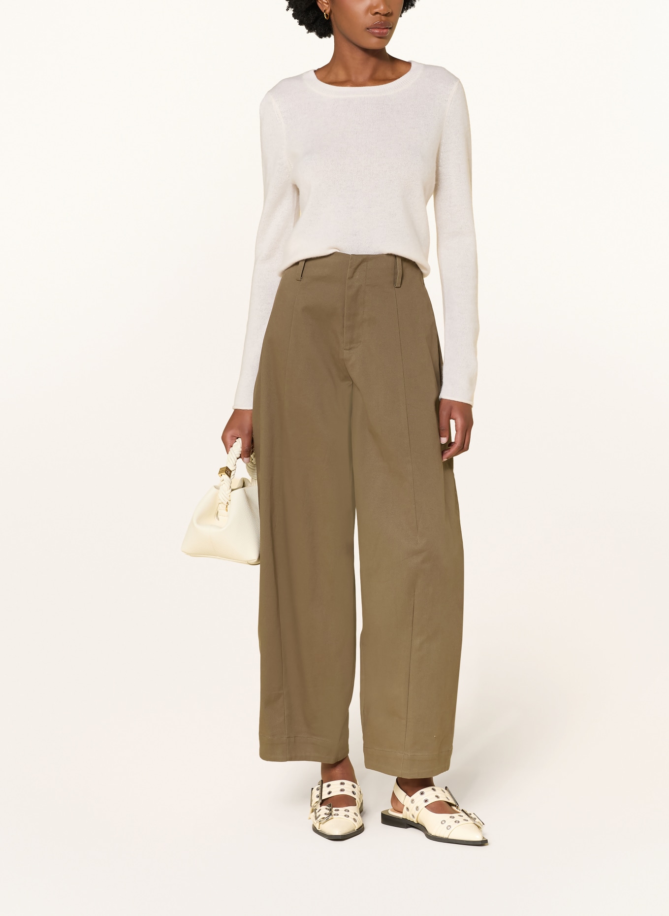 MRS & HUGS Barrel-jeans: KHAKI