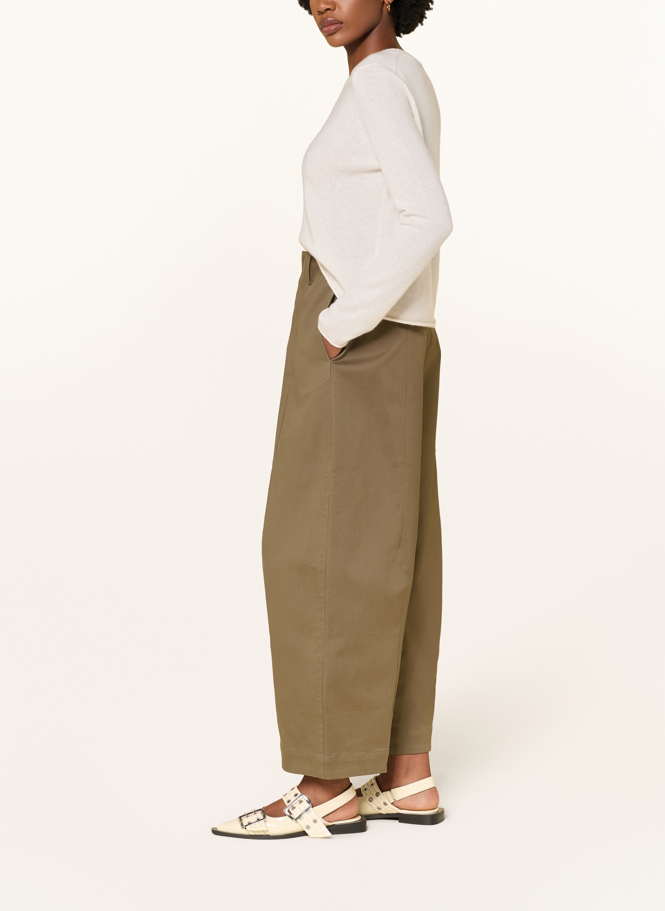MRS & HUGS Barrel-jeans: KHAKI