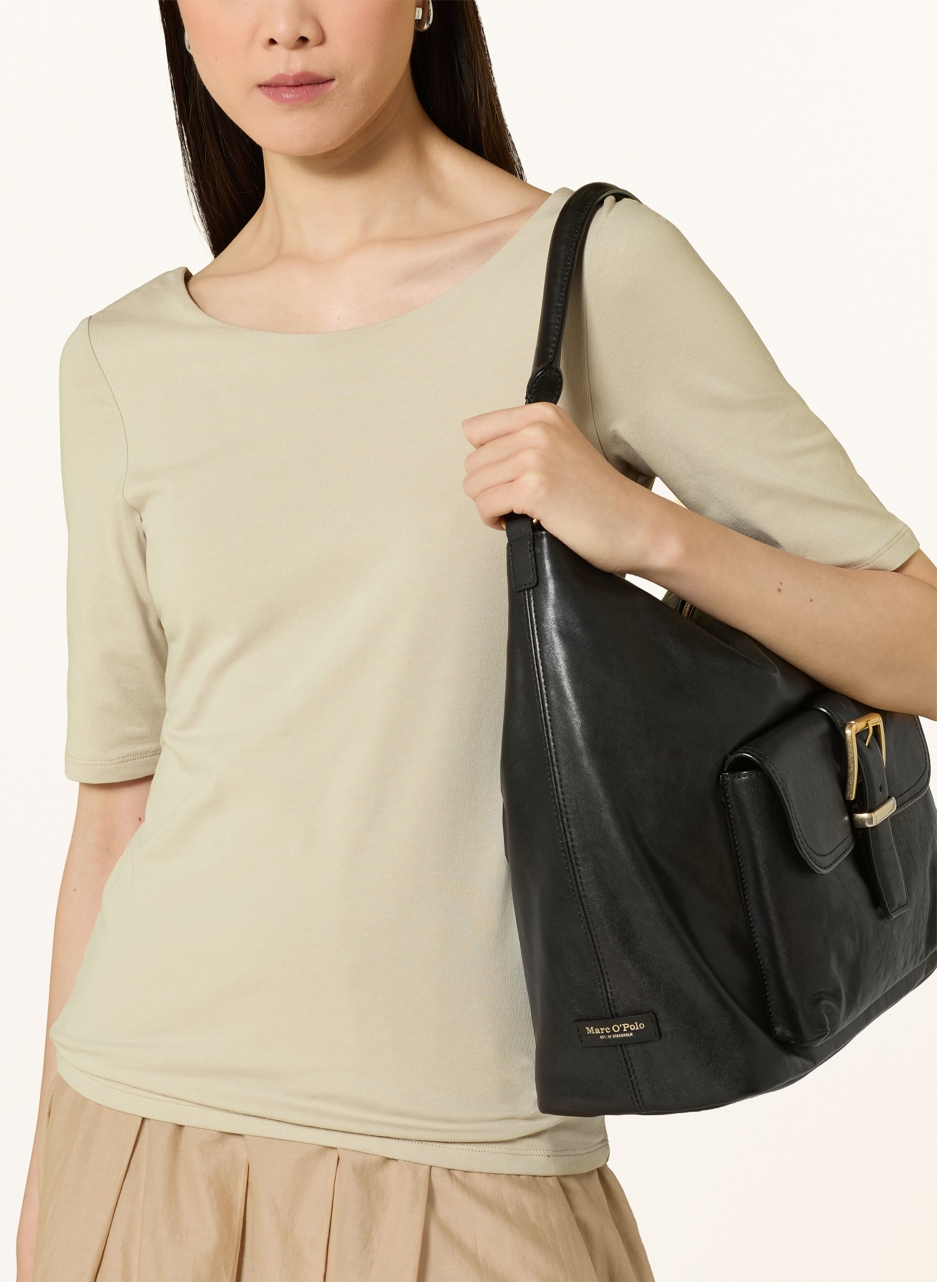 Marc O'Polo T-Shirt: BEIGE