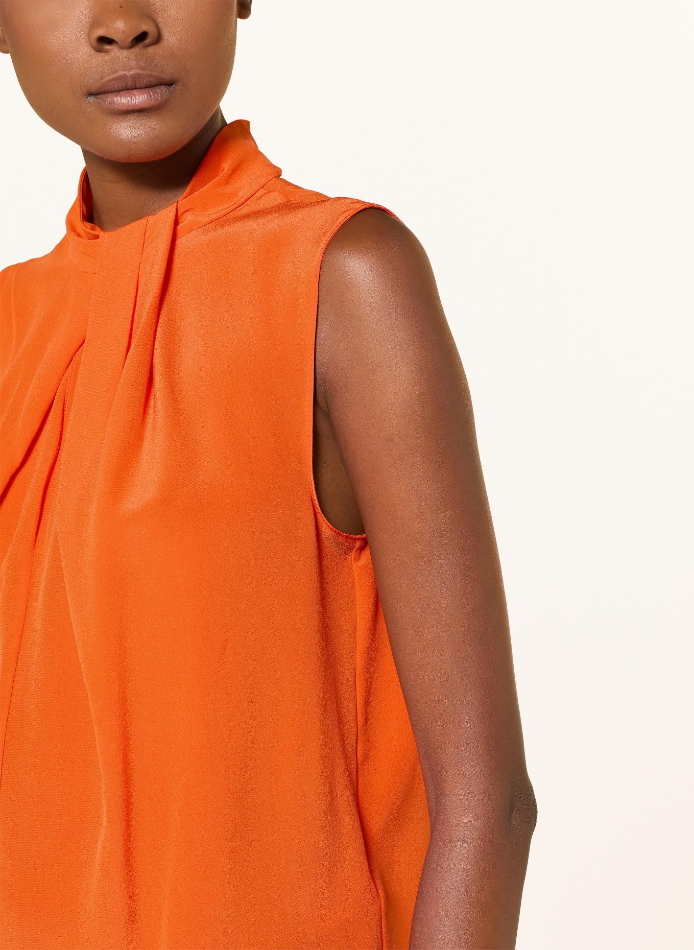 PATRIZIA PEPE Blusentop aus Seide: ORANGE