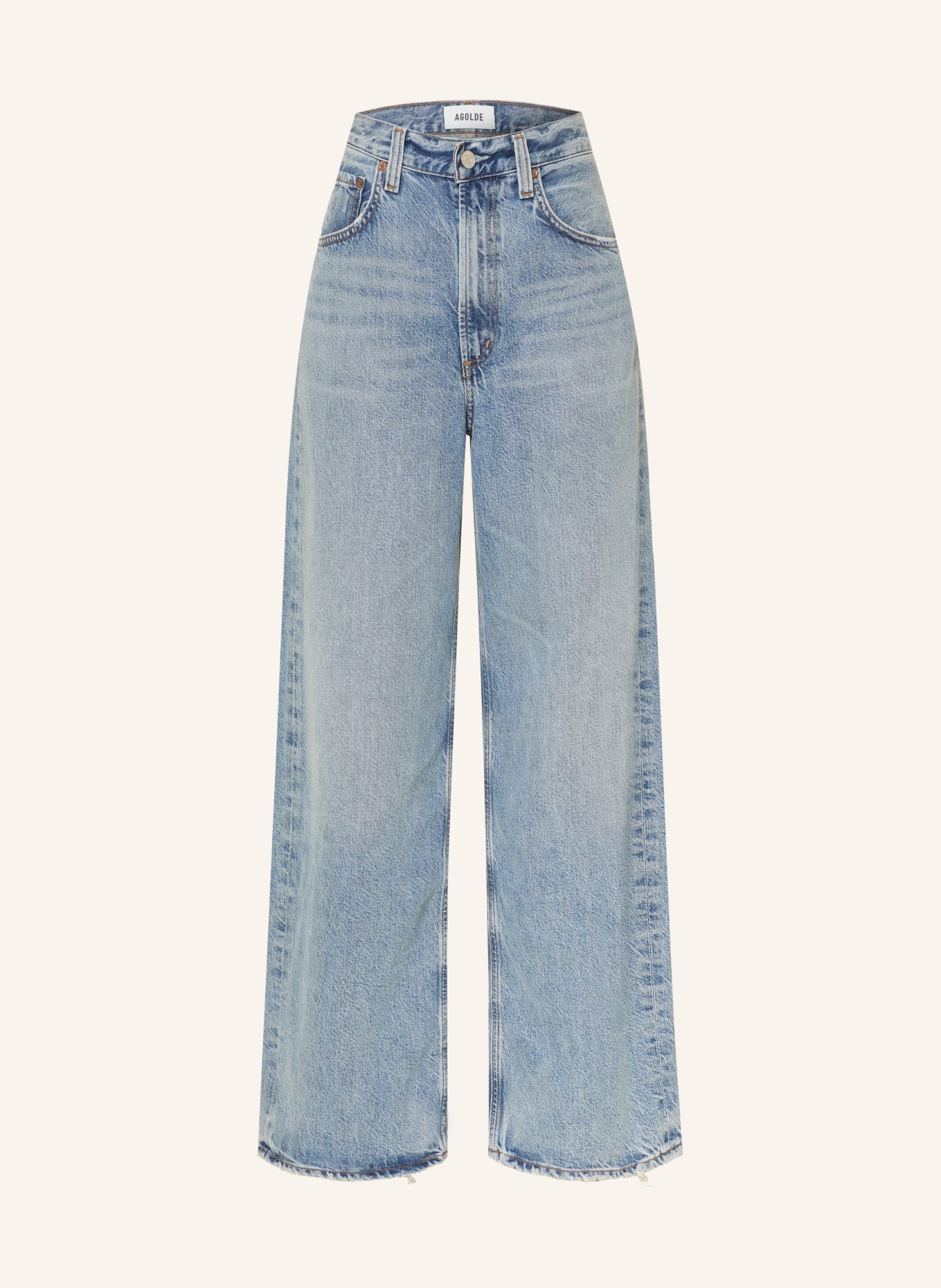 AGOLDE Wide Leg Jeans LOW CURVE: reset md vint ind