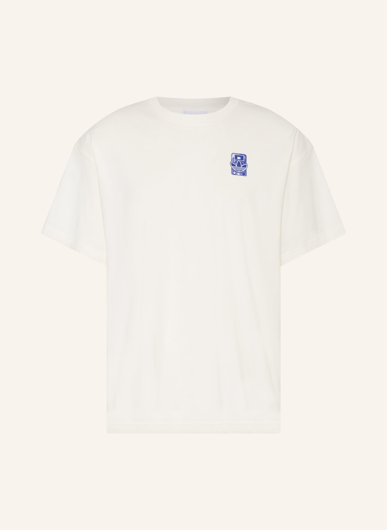 adidas Originals T-Shirt LOFI: WEISS / DUNKELBLAU