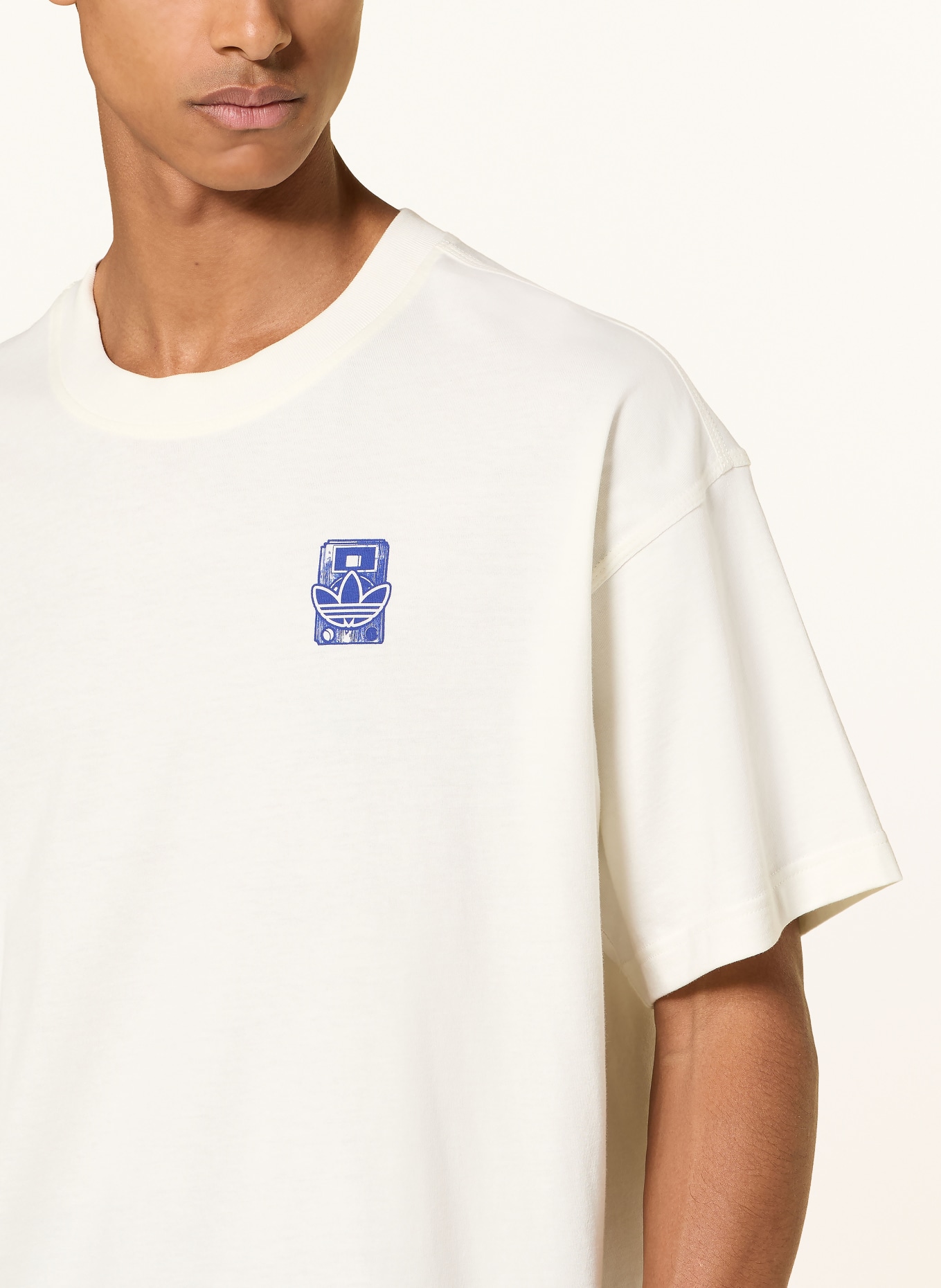 adidas Originals T-Shirt LOFI: WEISS / DUNKELBLAU