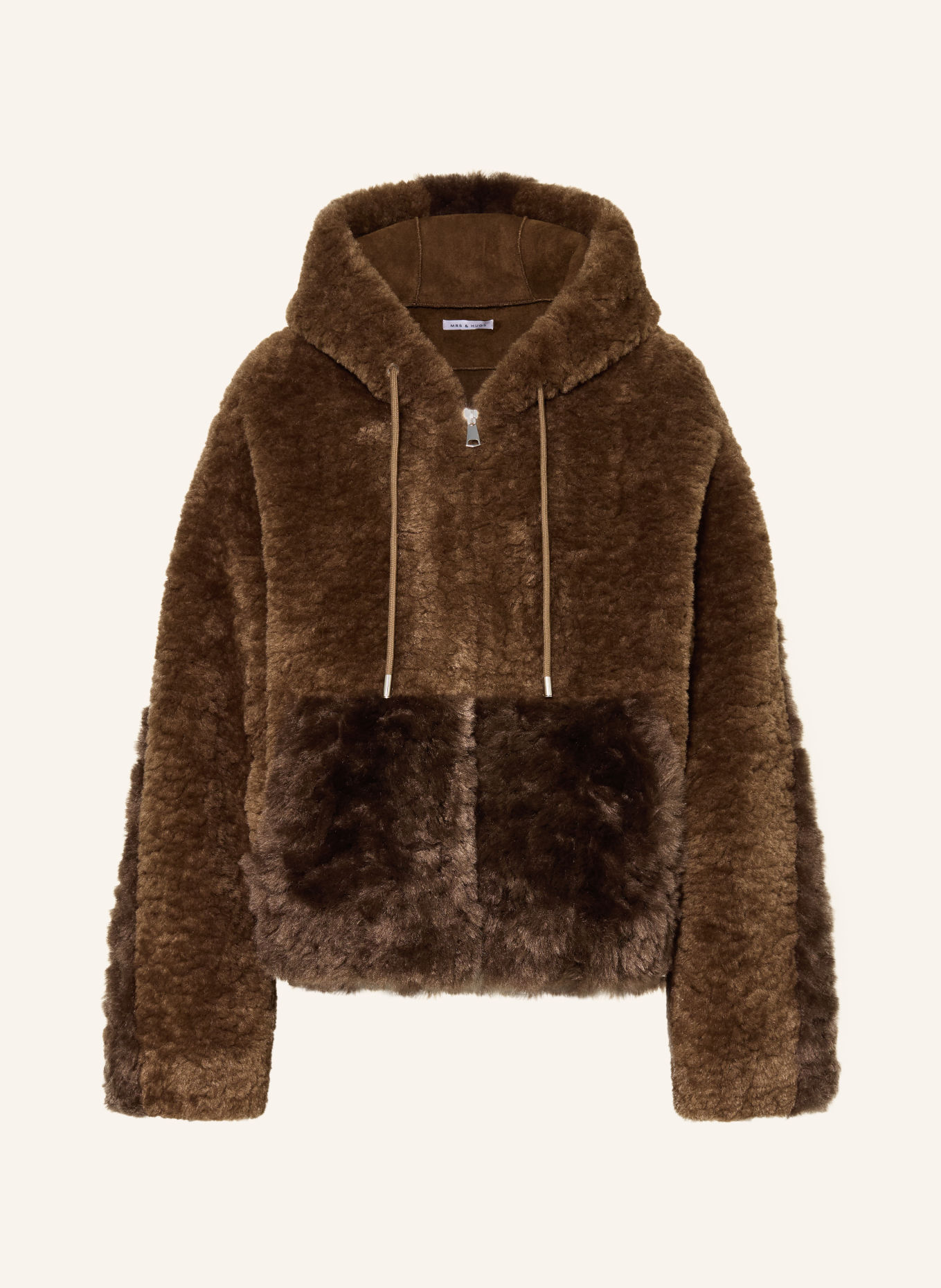 MRS & HUGS Kunstfell-Jacke: BRAUN