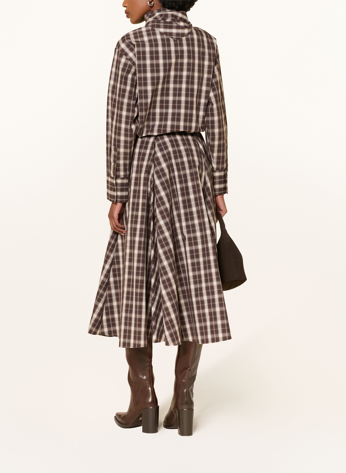 MRS & HUGS Skirt: DARK BROWN / LIGHT BROWN / BROWN