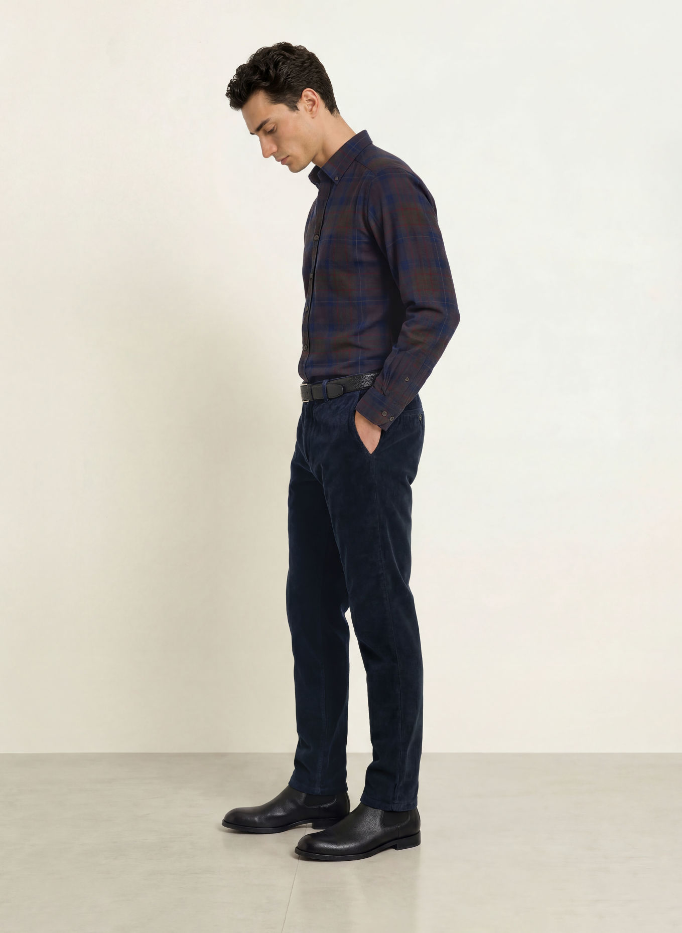 STROKESMAN'S Cămașă din flanel, croială regular: OLIV / ROȘU ÎNCHIS / ALBASTRU ÎNCHIS