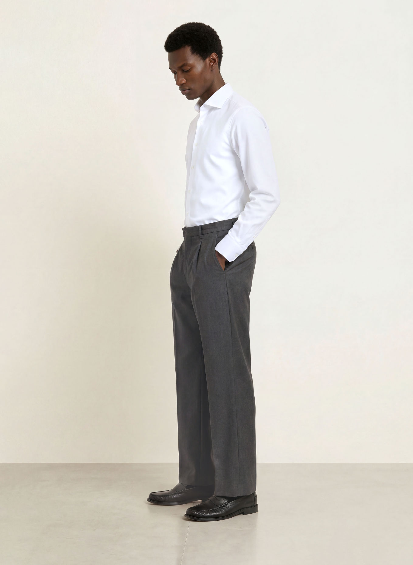 PAUL Skjorta Shaped Fit: VIT