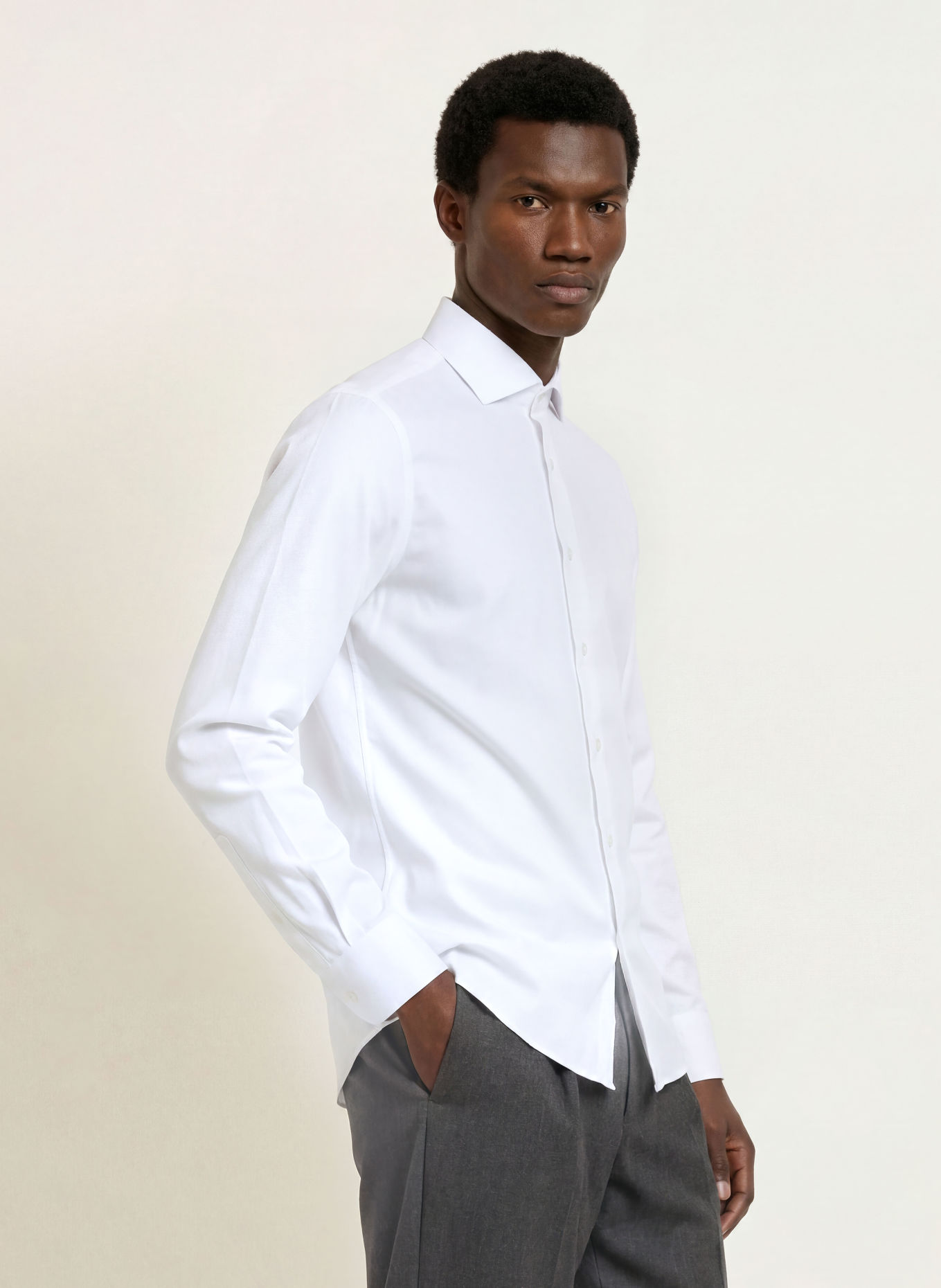 PAUL Skjorta Shaped Fit: VIT