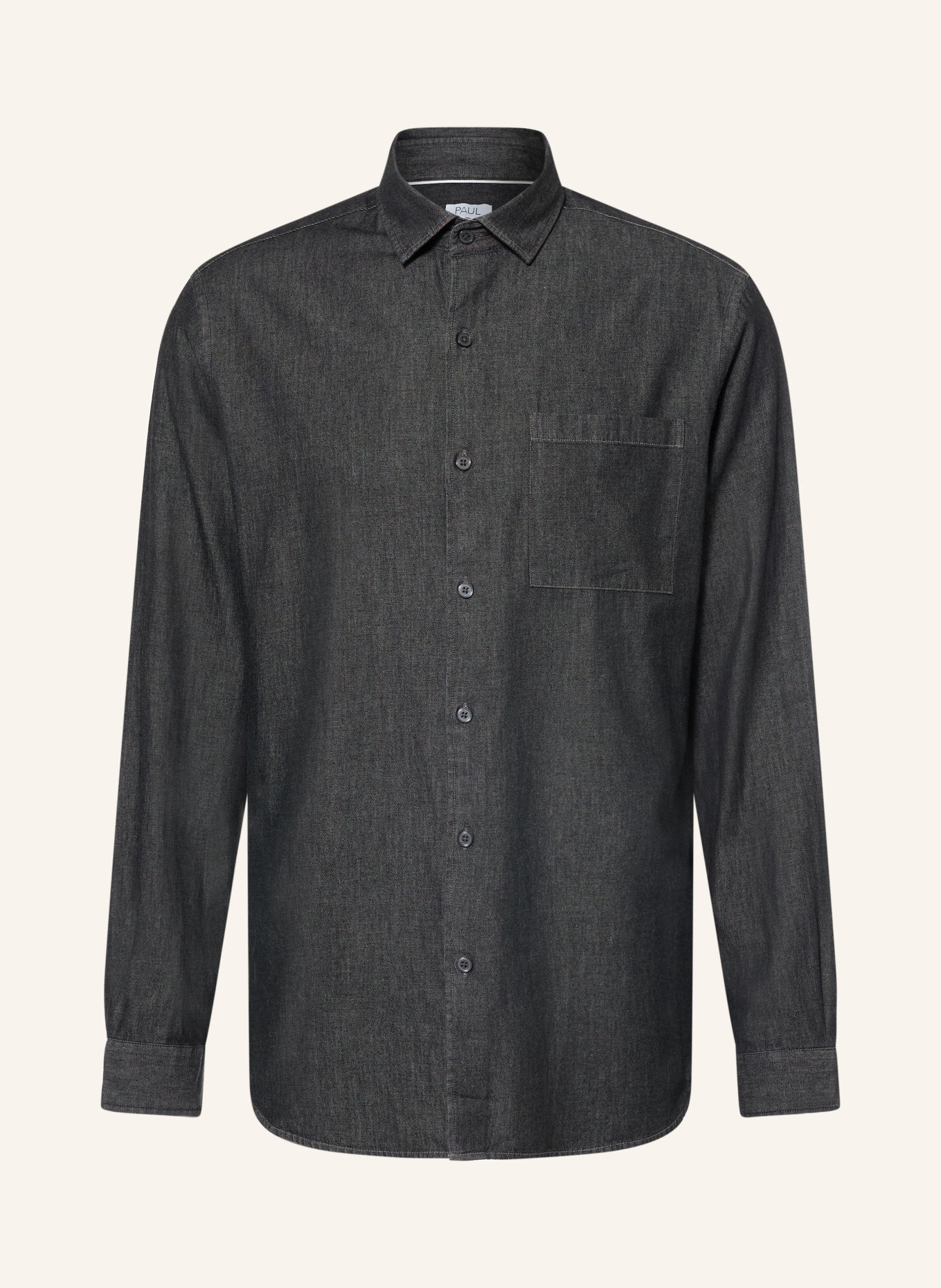 PAUL Jeansskjorta Comfort Fit: SVART