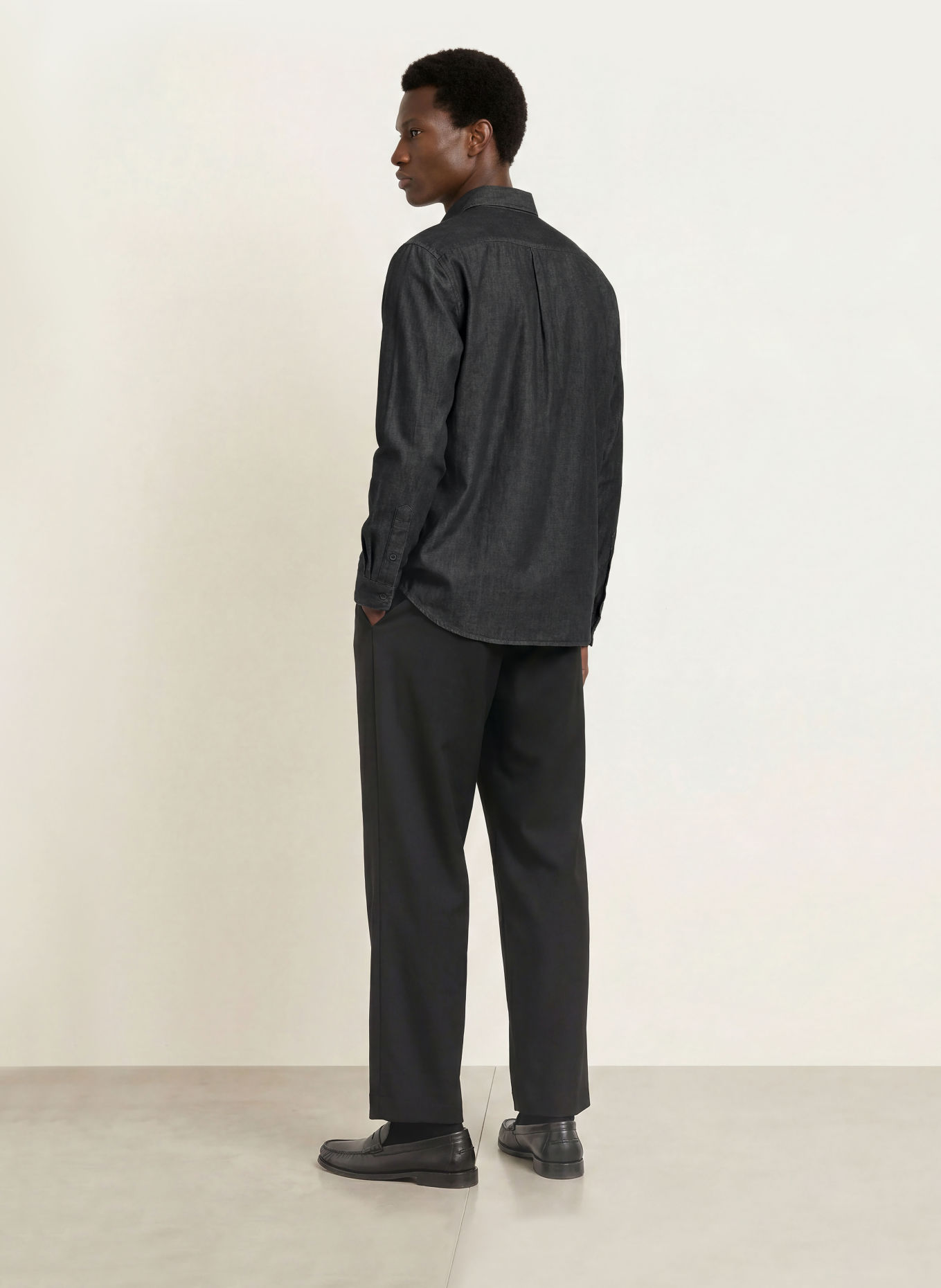 PAUL Jeansskjorta Comfort Fit: SVART