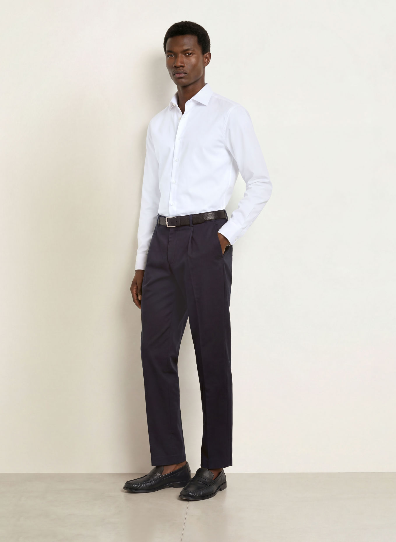PAUL Skjorta Shaped Fit: VIT