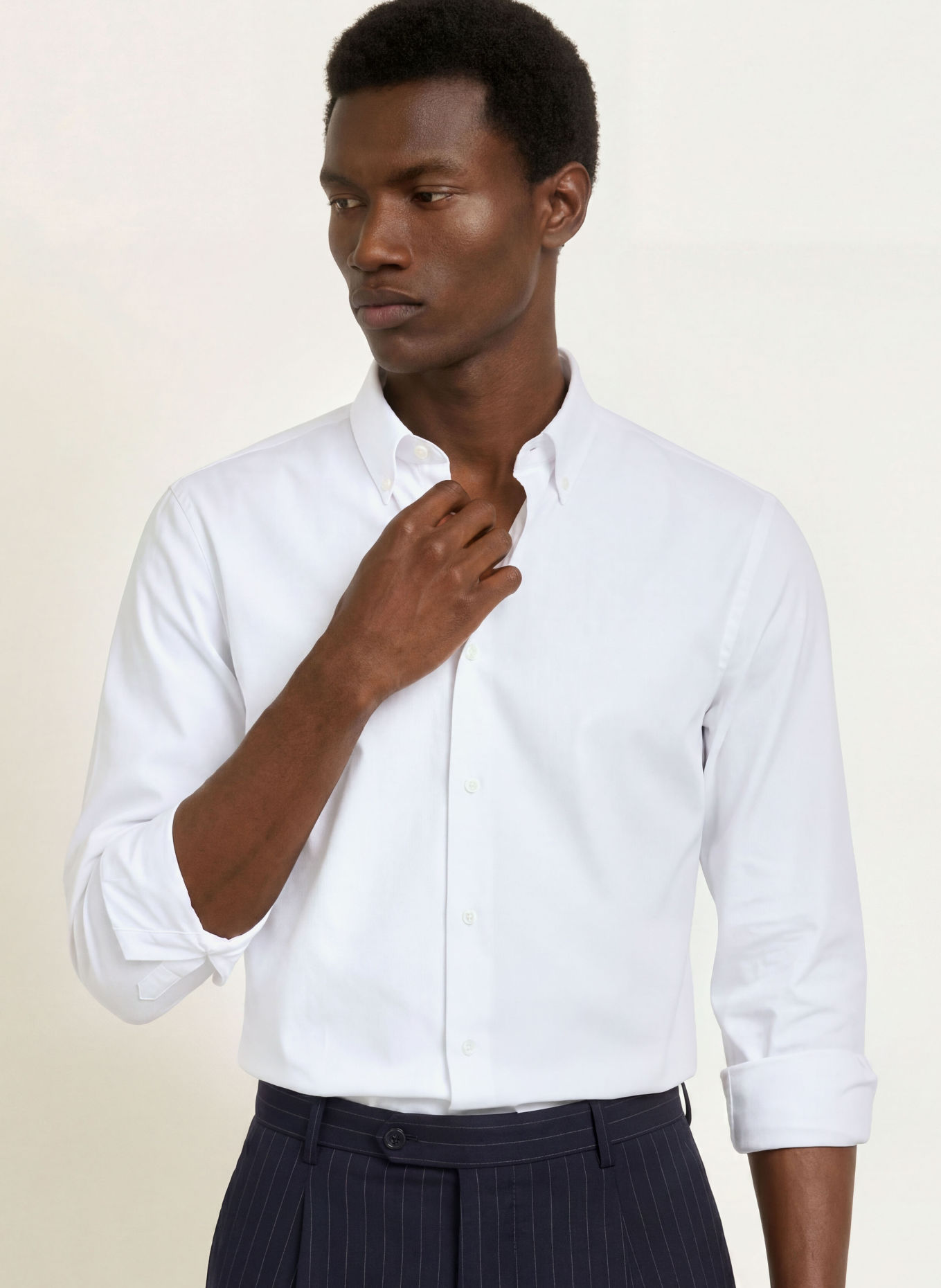 PAUL Skjorta Shaped Fit: VIT