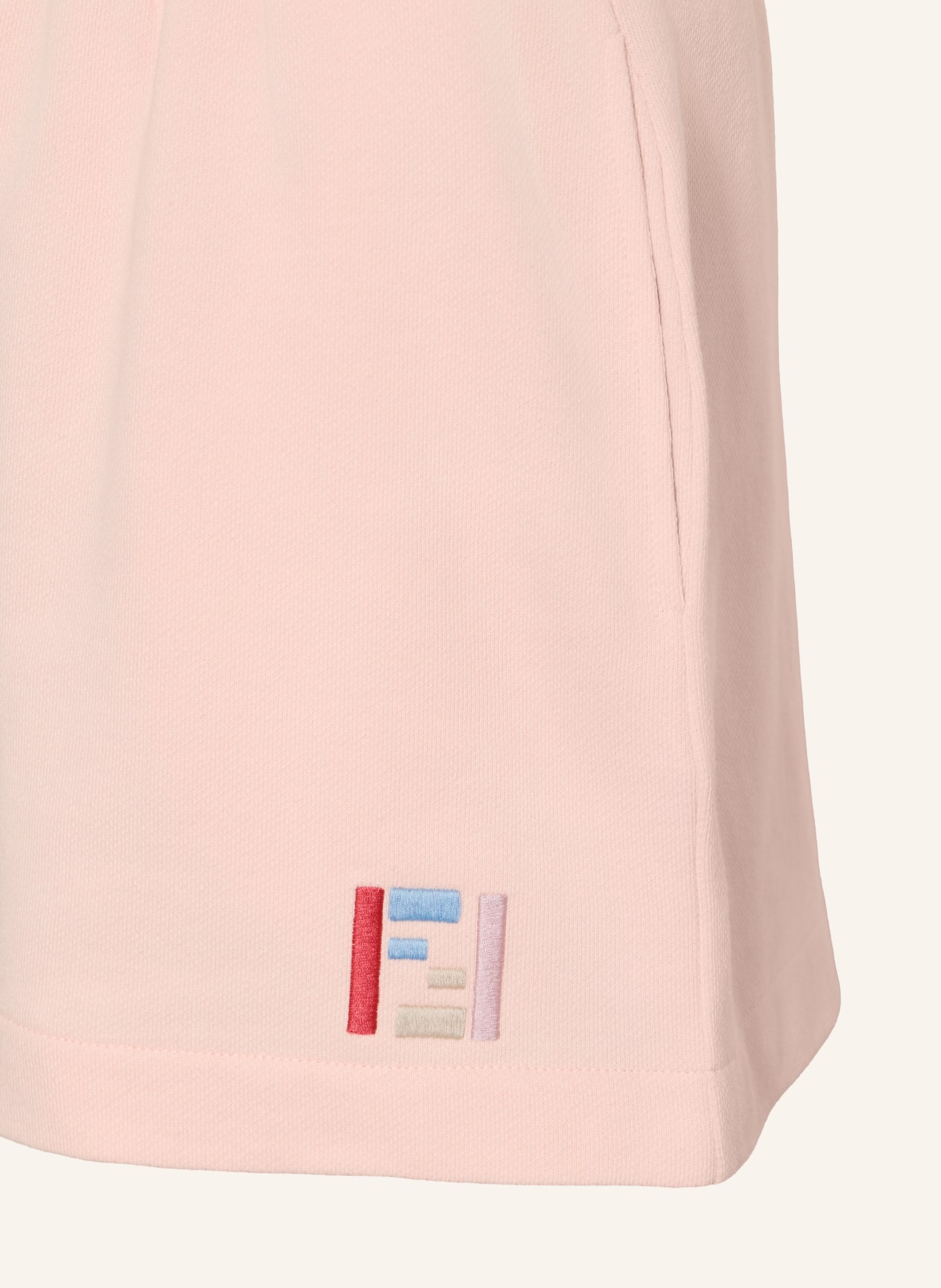 FENDI Sweatshorts: ROSA / HELLLILA / DUNKELROT