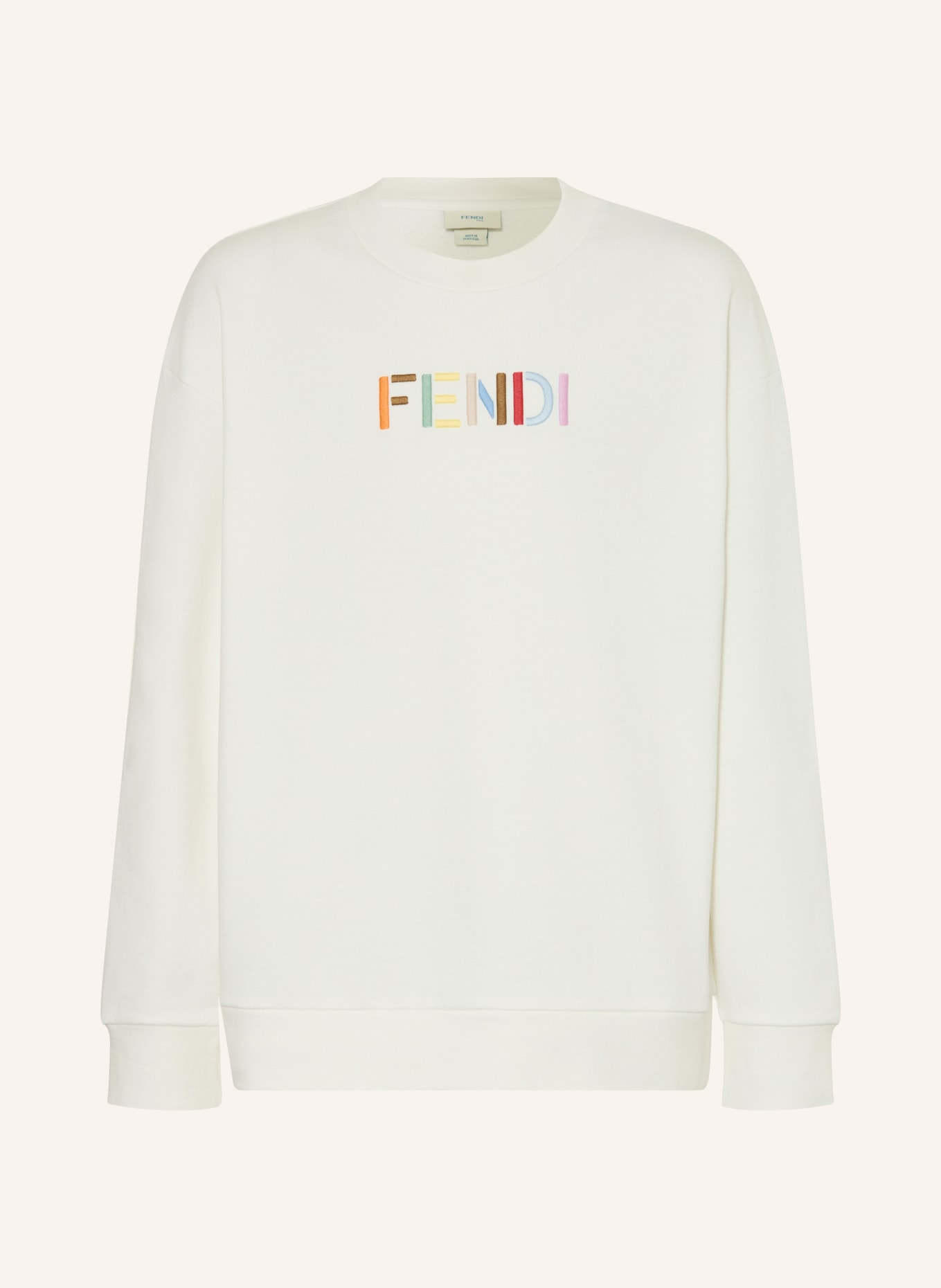 FENDI Sweatshirt: WEISS / ROSA / HELLBLAU