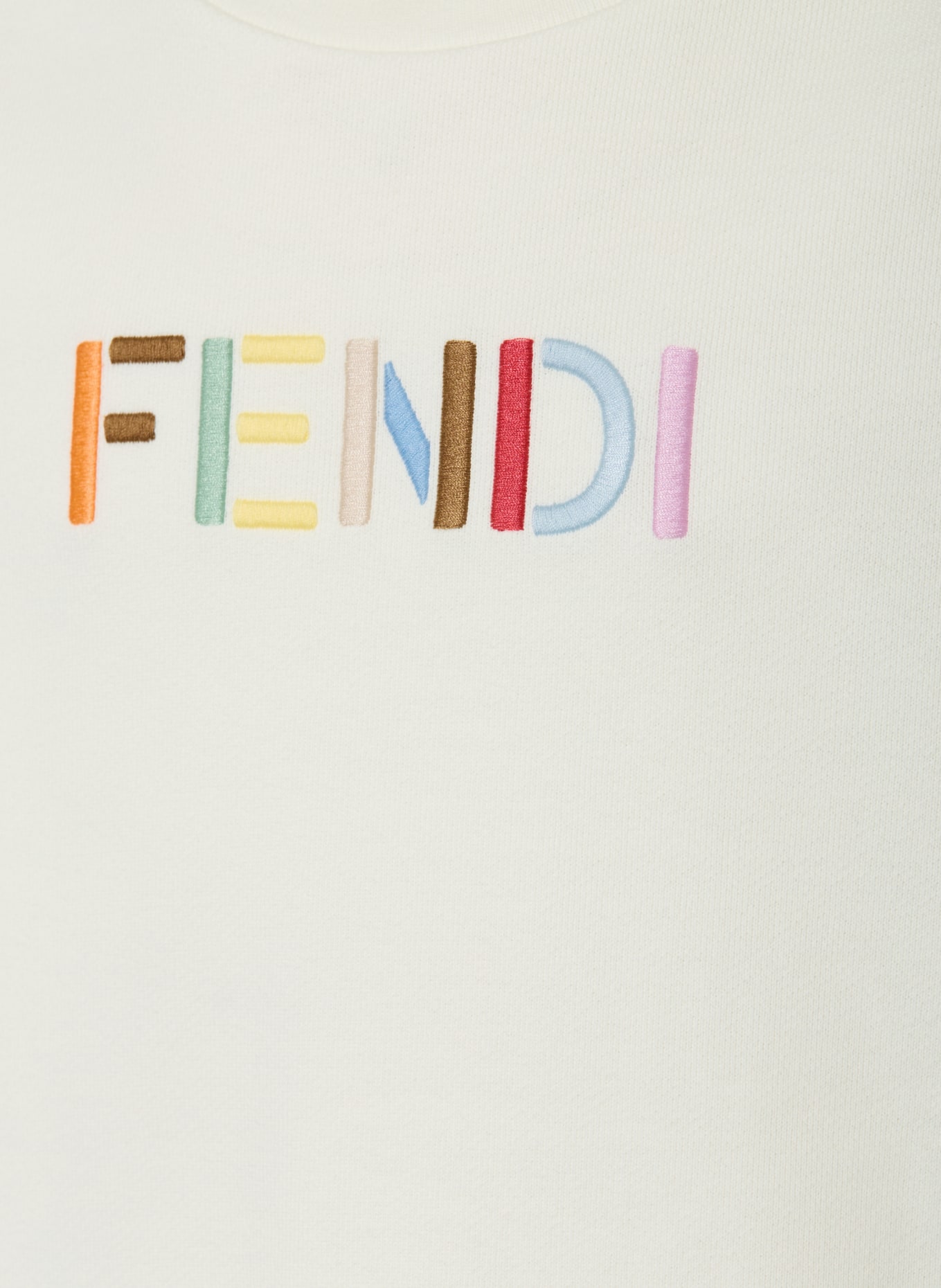 FENDI Sweatshirt: WEISS / ROSA / HELLBLAU