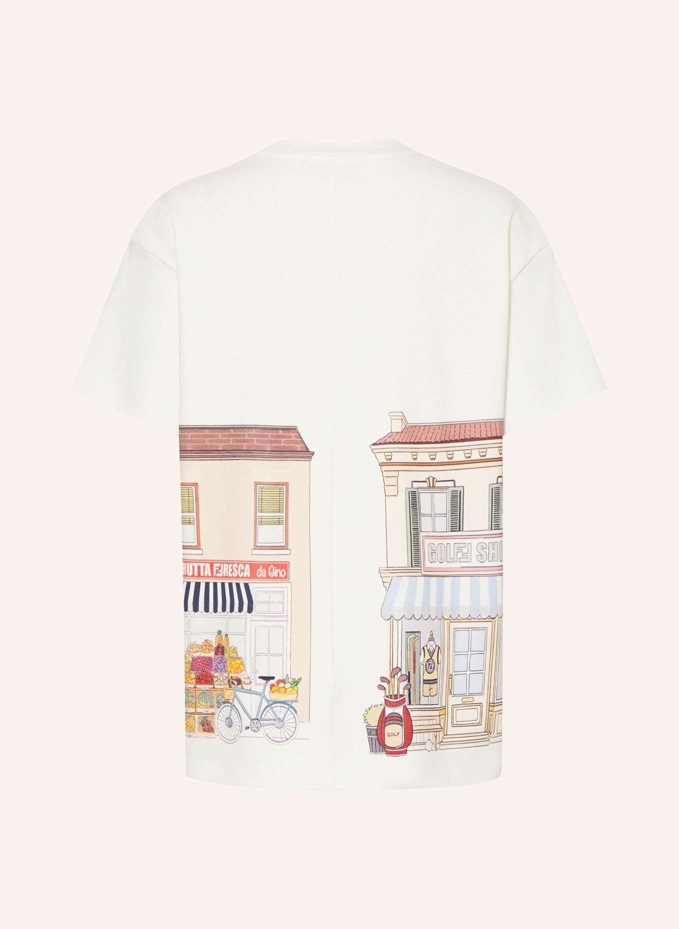 FENDI T-Shirt: WEISS / BRAUN / GRÜN