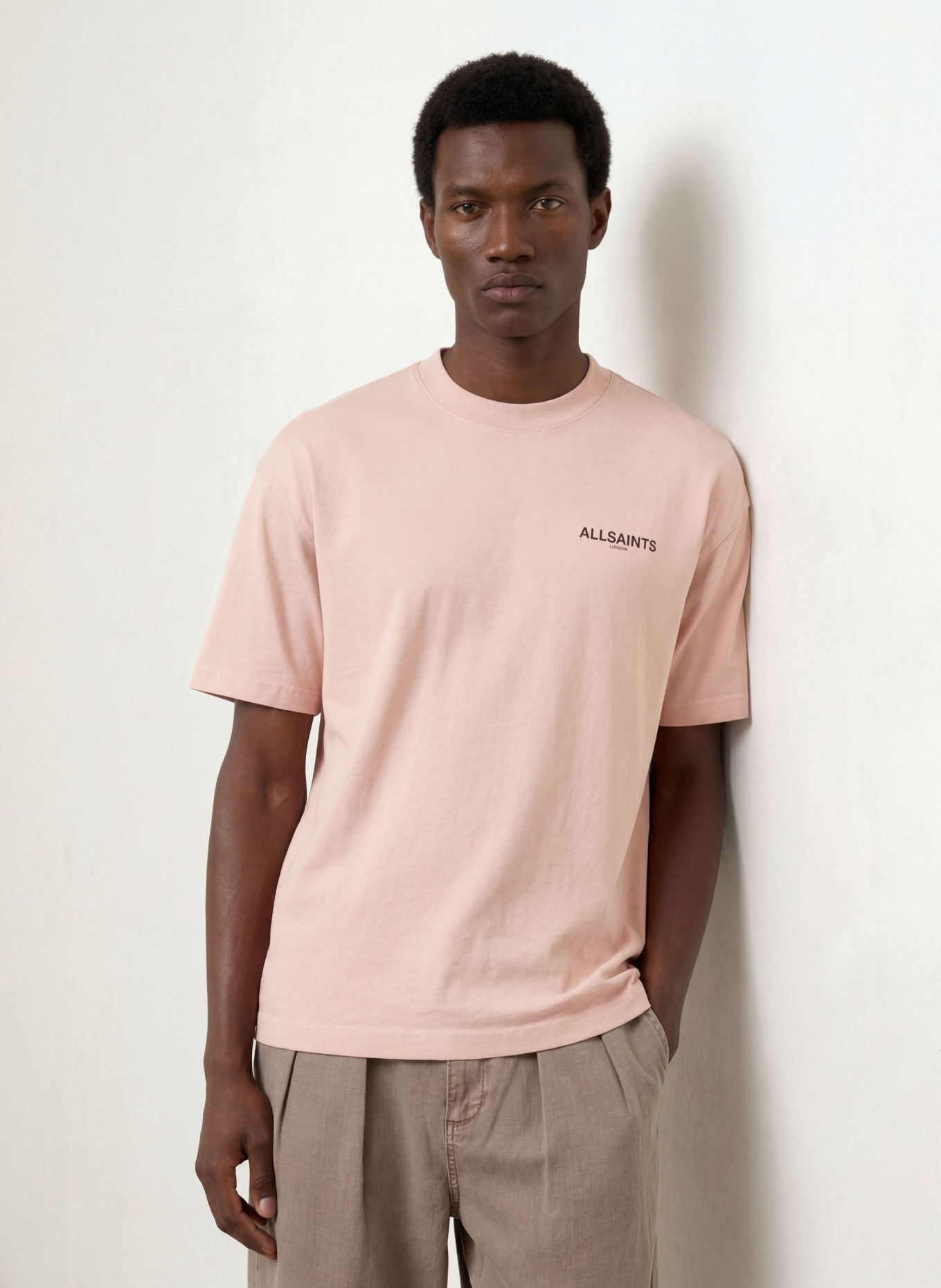 ALLSAINTS HALLIS T-shirt: ROSE