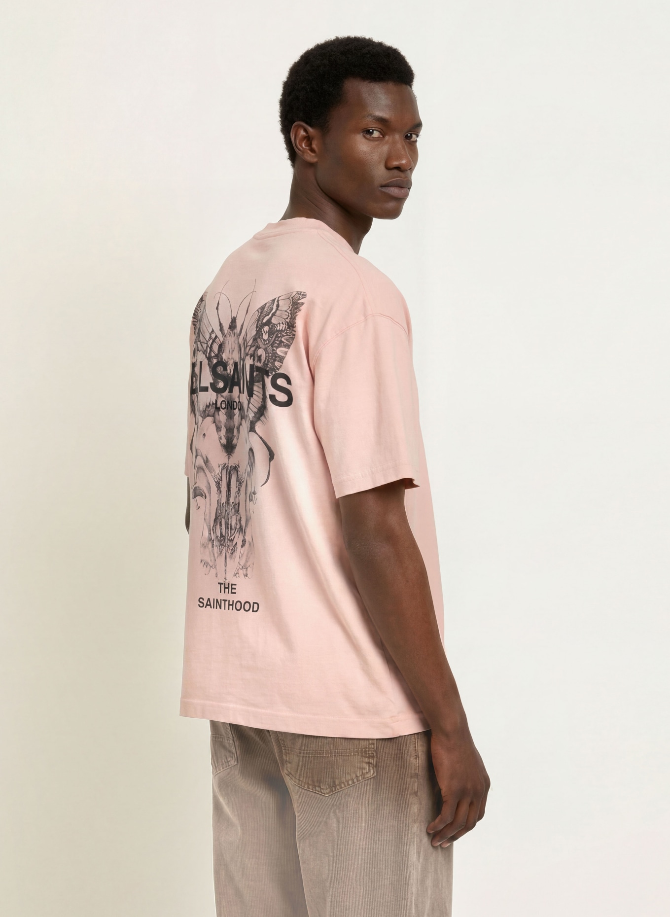 ALLSAINTS HALLIS T-shirt: ROSE