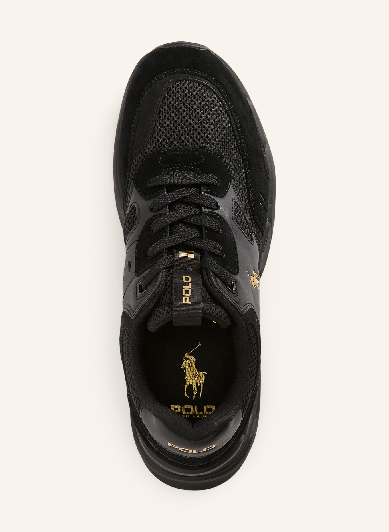 POLO RALPH LAUREN Sneakers: BLACK