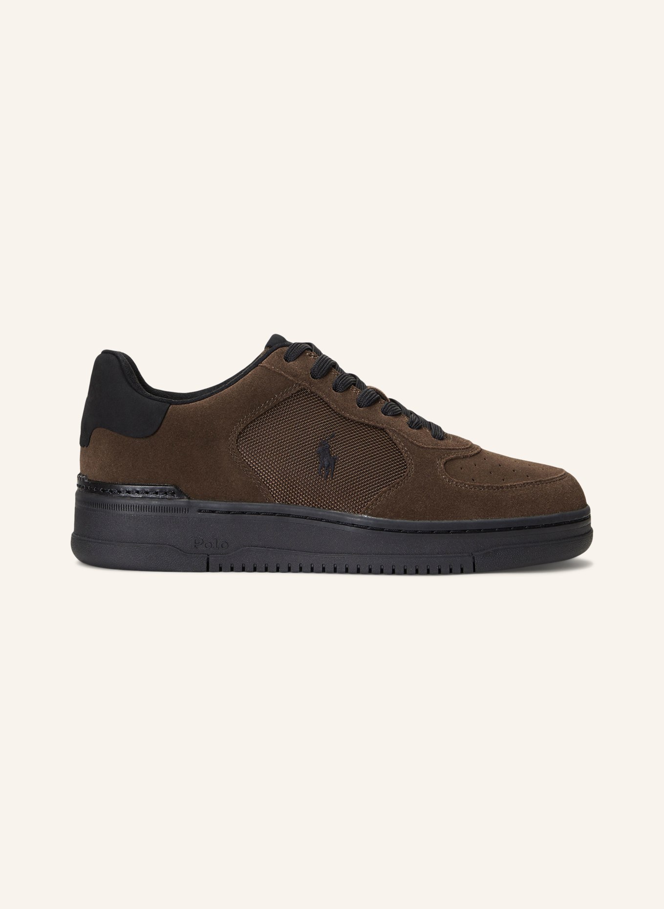 POLO RALPH LAUREN Sneaker MASTERS COURT: BRAUN / SCHWARZ