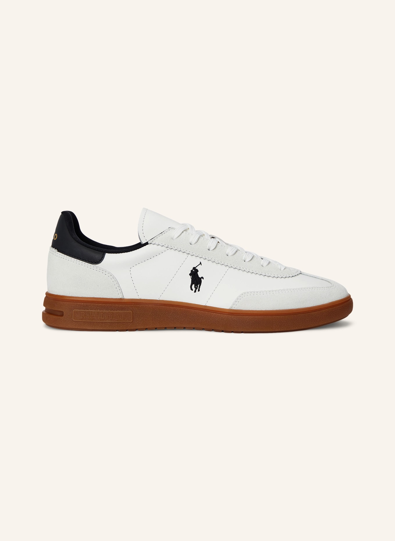 POLO RALPH LAUREN Sneakers: WHITE / BLACK
