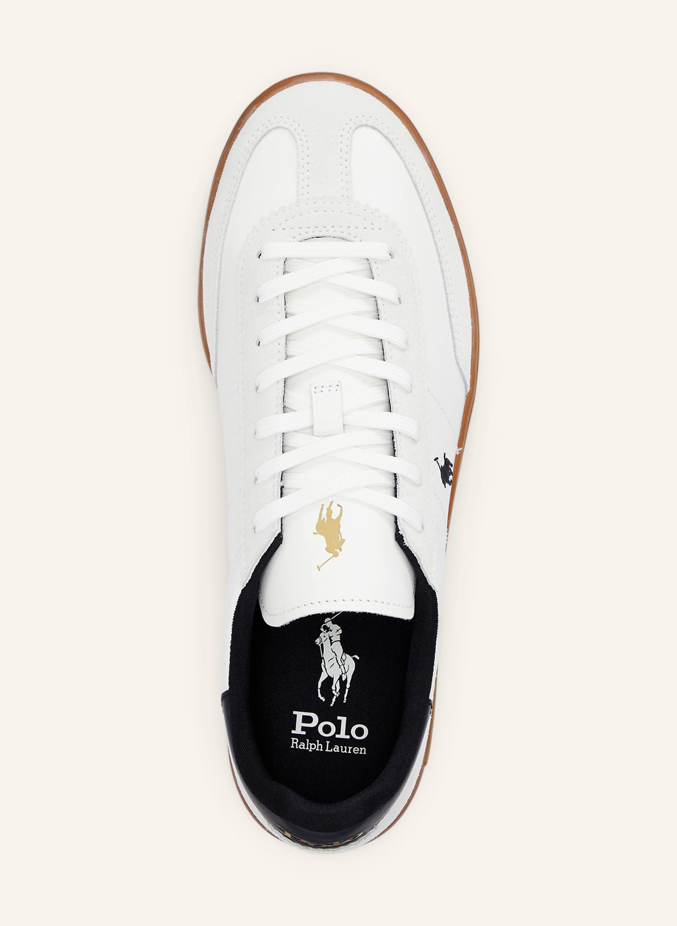 POLO RALPH LAUREN Sneakers: WHITE / BLACK