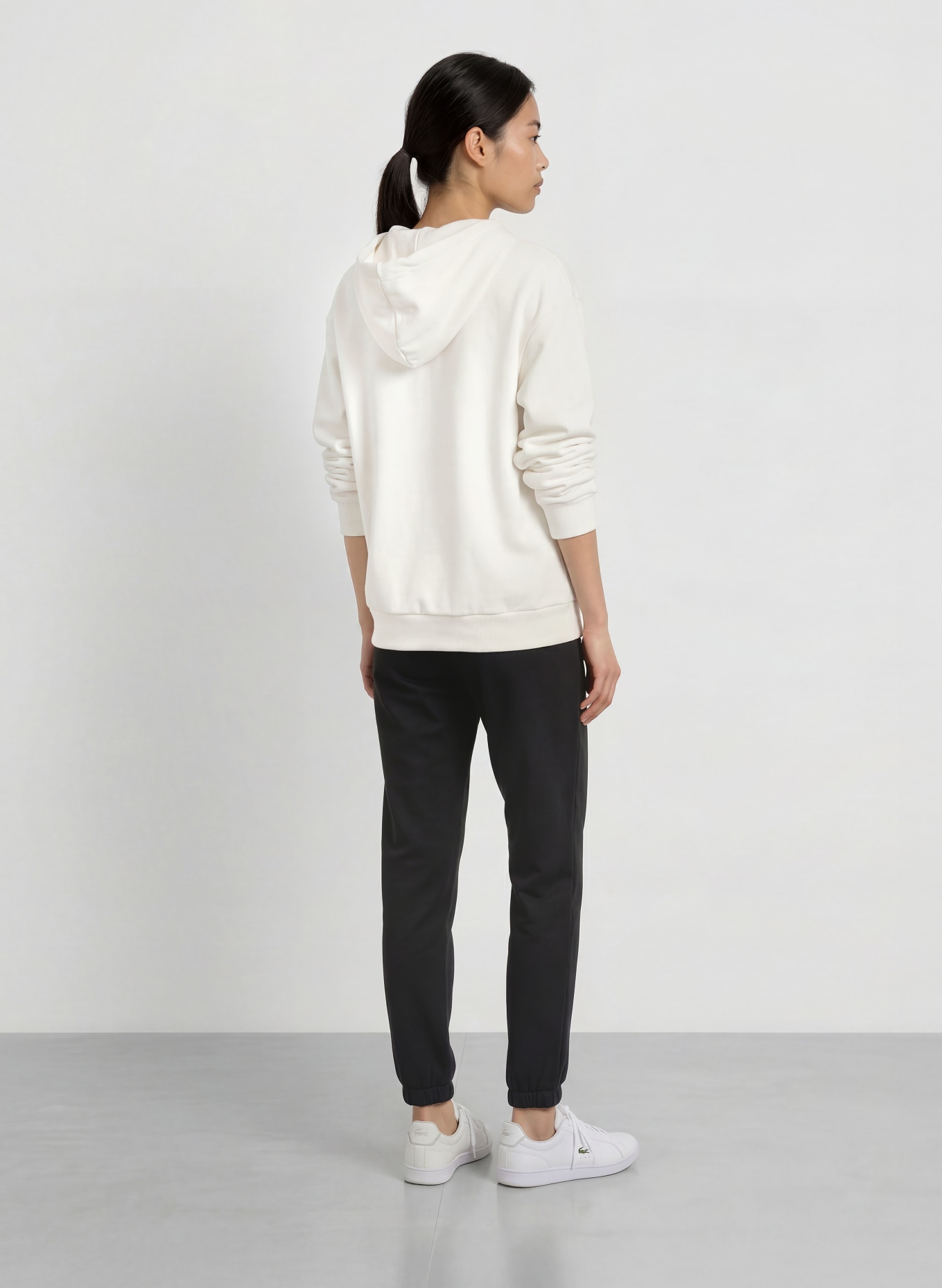 LACOSTE Hoodie: WIT