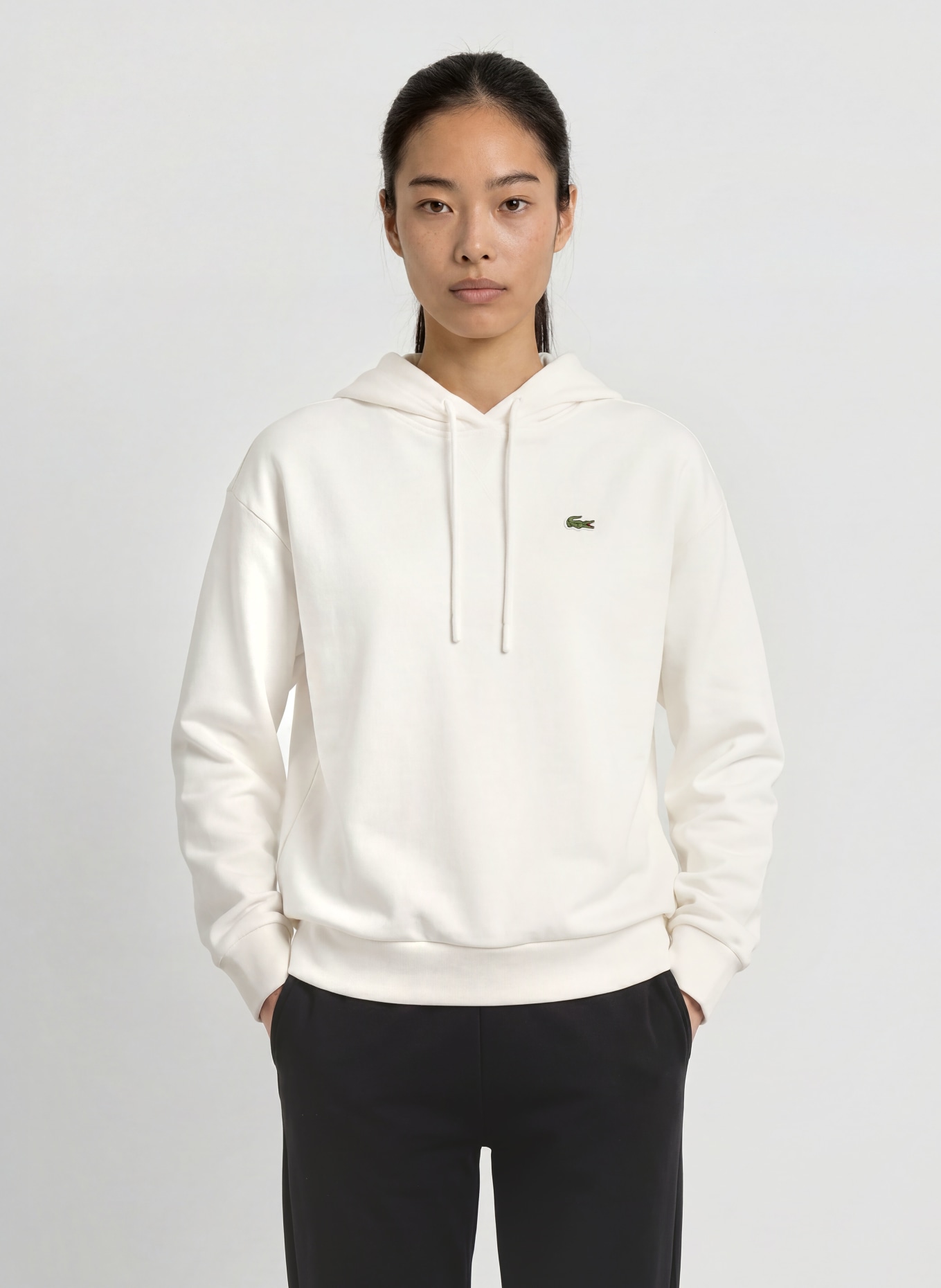 LACOSTE Hoodie: WIT