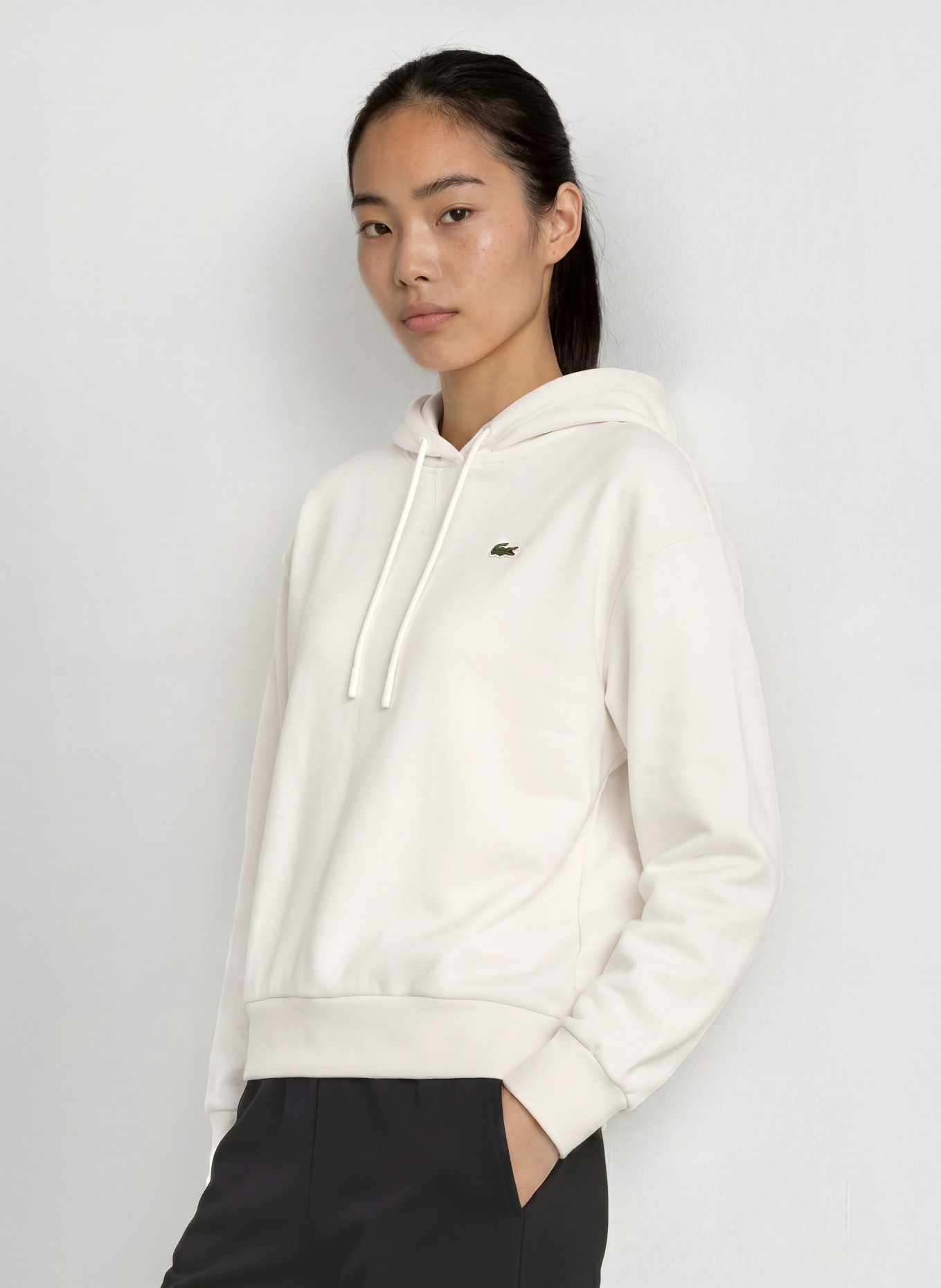 LACOSTE Hoodie: WIT