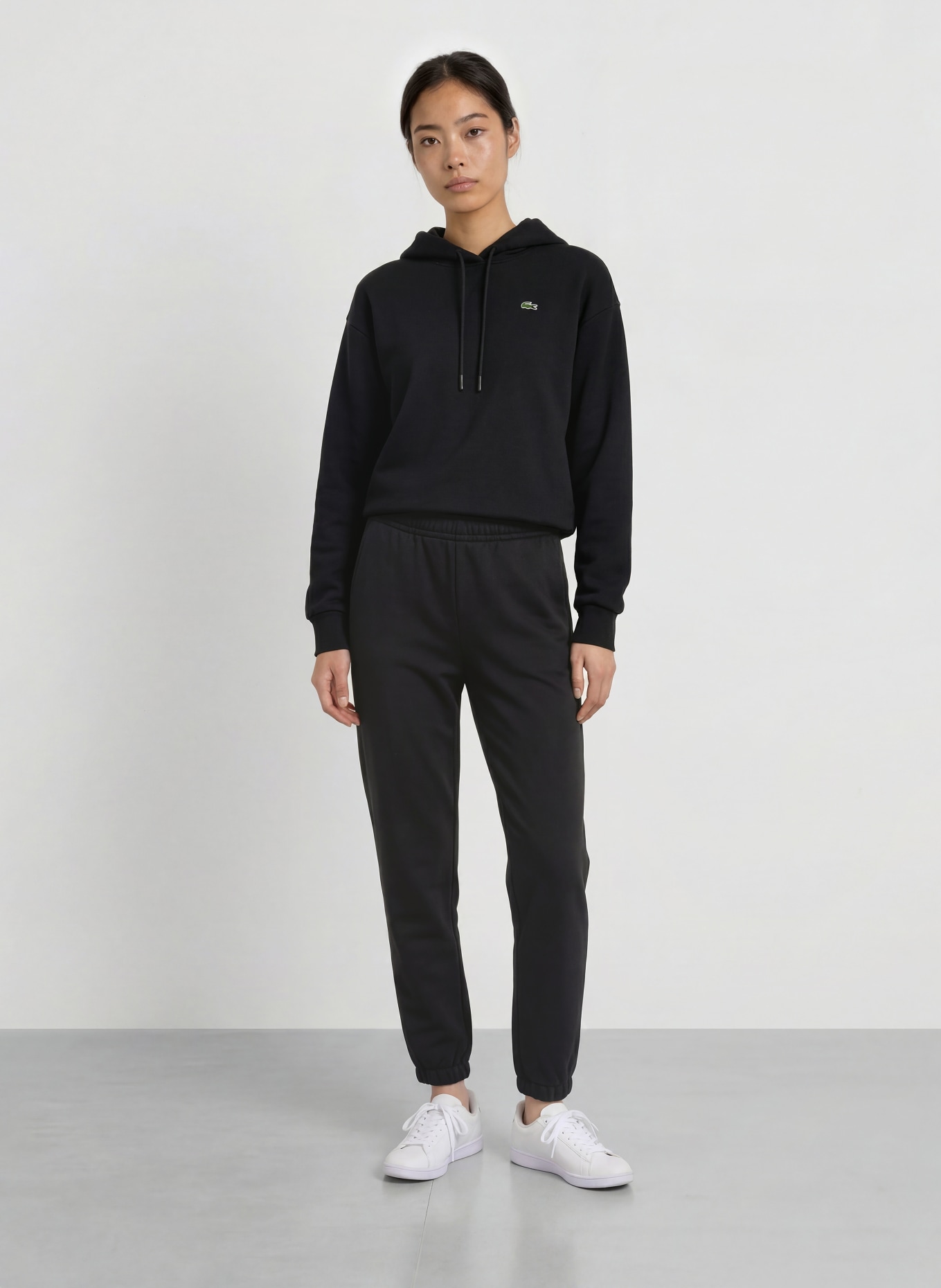 LACOSTE Hoodie: ZWART