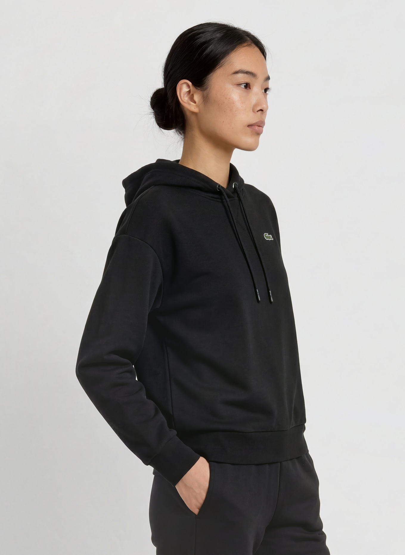 LACOSTE Hoodie: ZWART