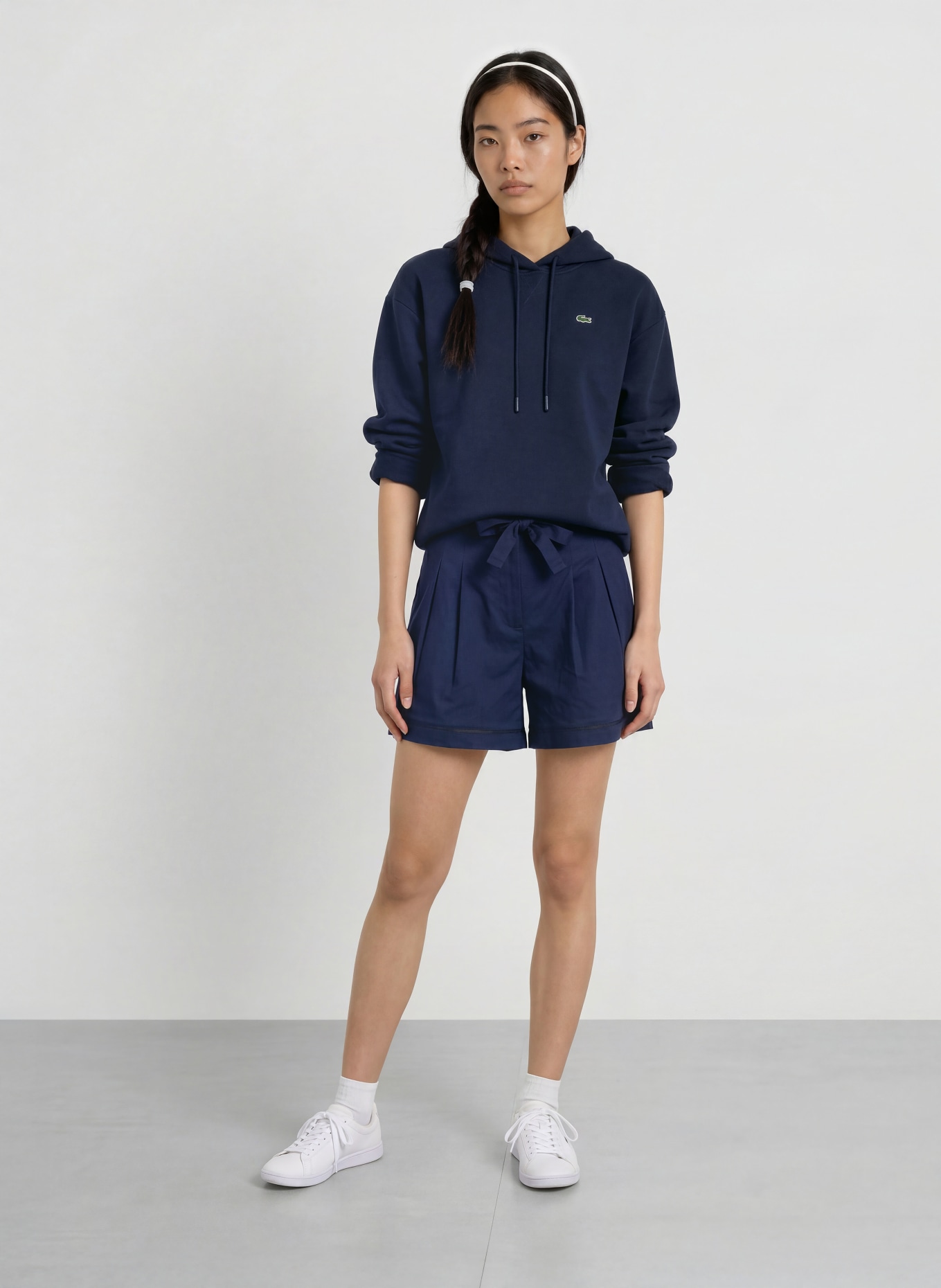 LACOSTE Hoodie: DONKERBLAUW
