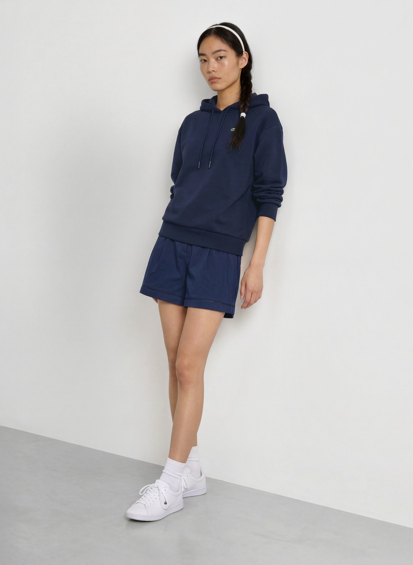 LACOSTE Hoodie: DONKERBLAUW