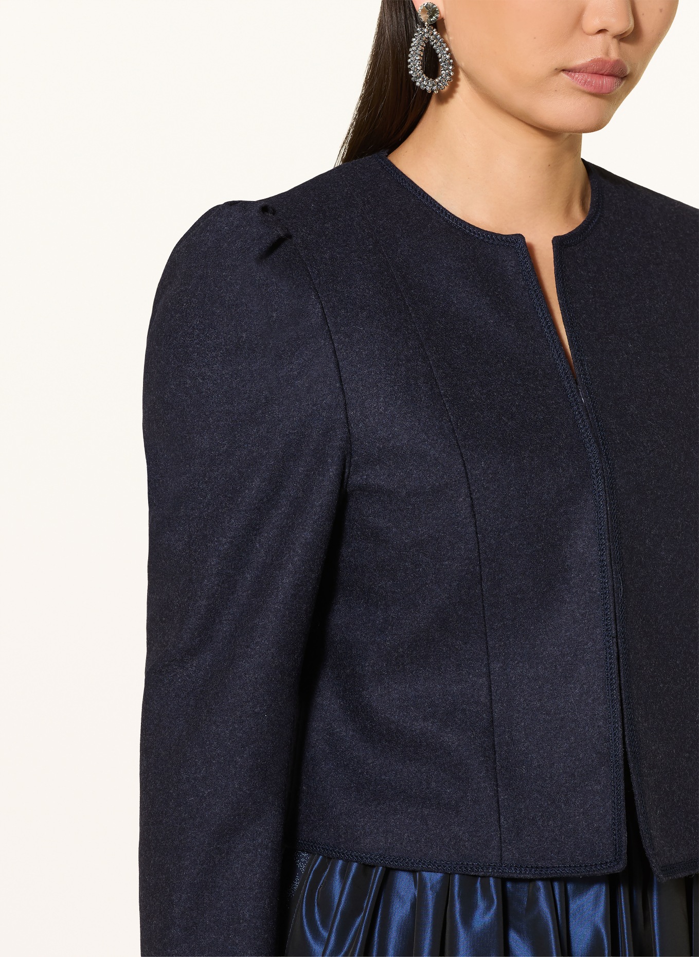 Johann & Johanna Veste Janker: BLEU FONCÉ