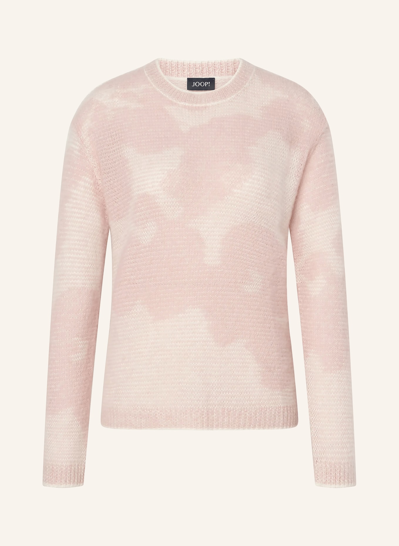 JOOP! Pulover KLORA din alpaca: ROZ / CREM