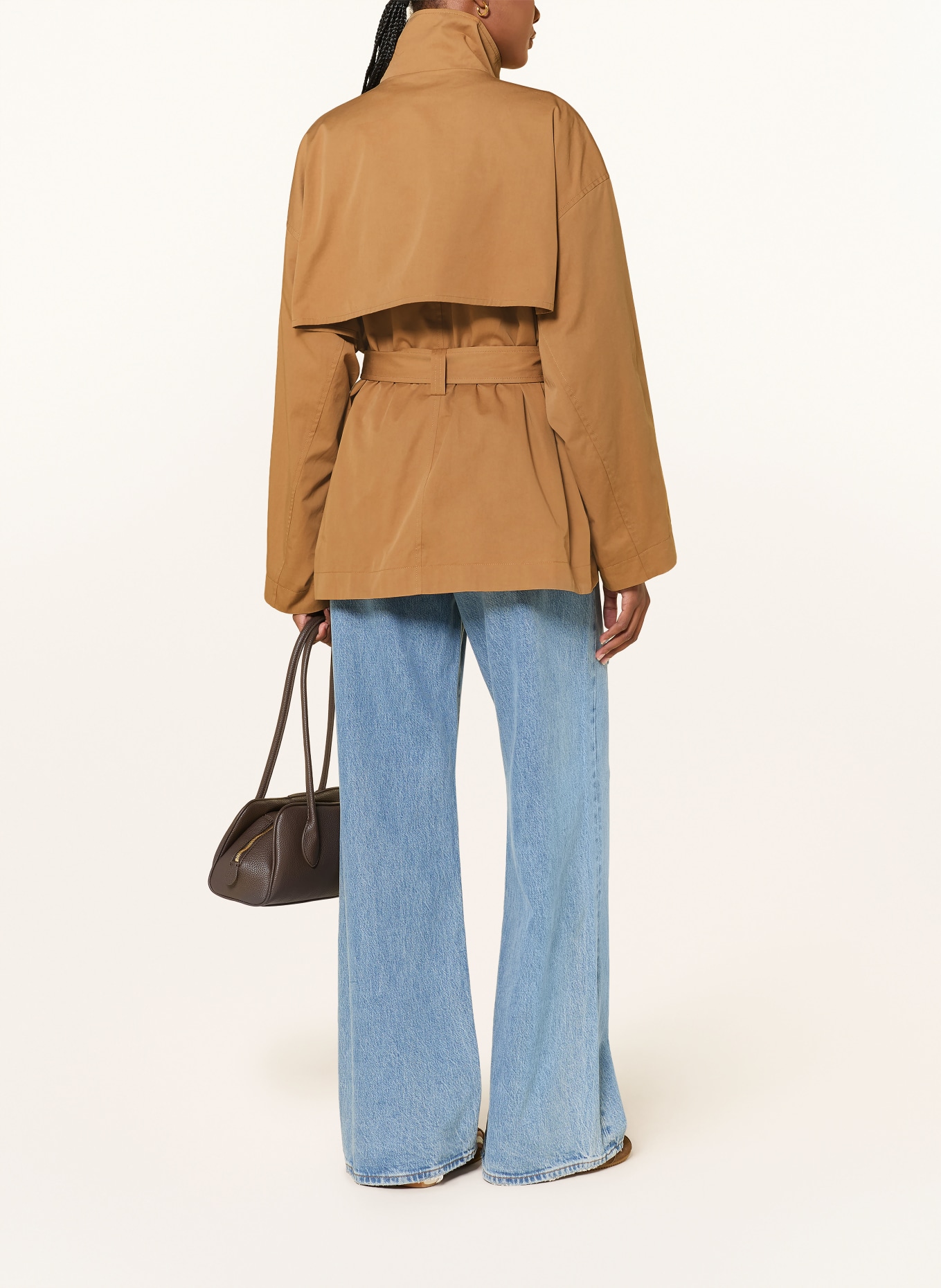 FRAME Trench-Jacke THE SHORT FIELD TRENCH: CAMEL