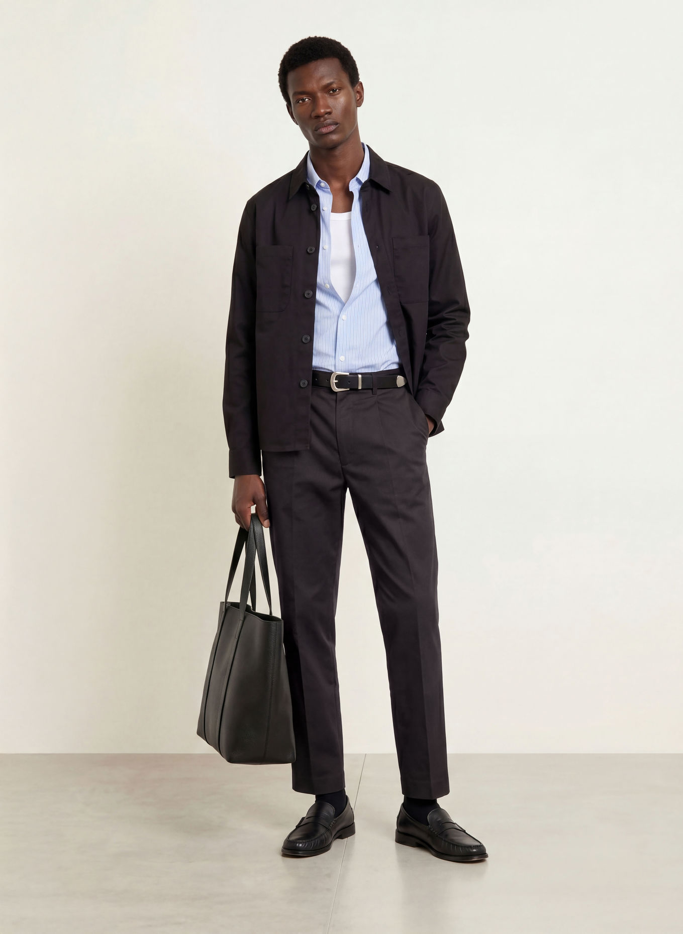 PAUL Slim-fit Chinos: DARK BLUE