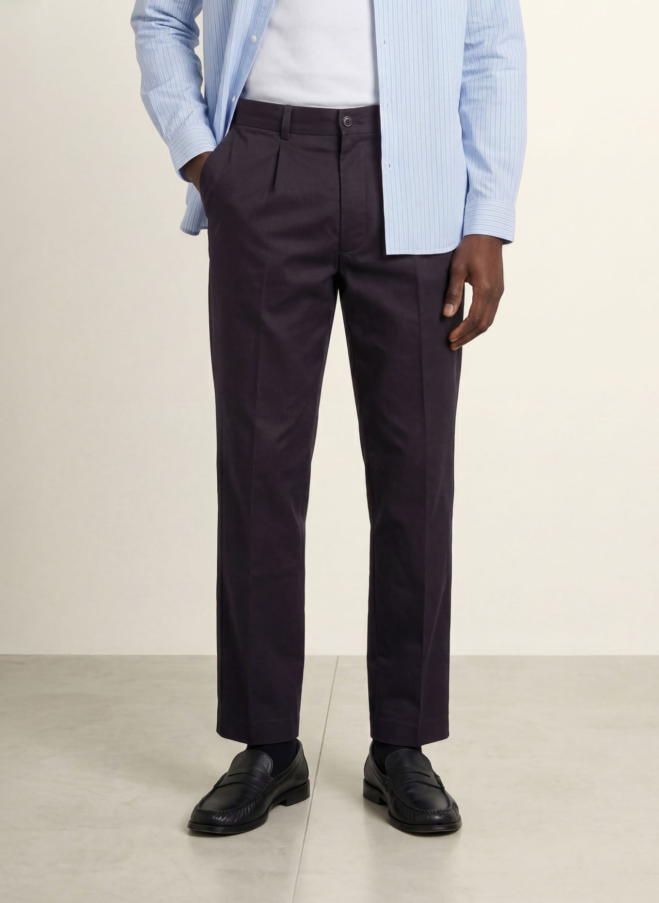 PAUL Slim-fit Chinos: DARK BLUE