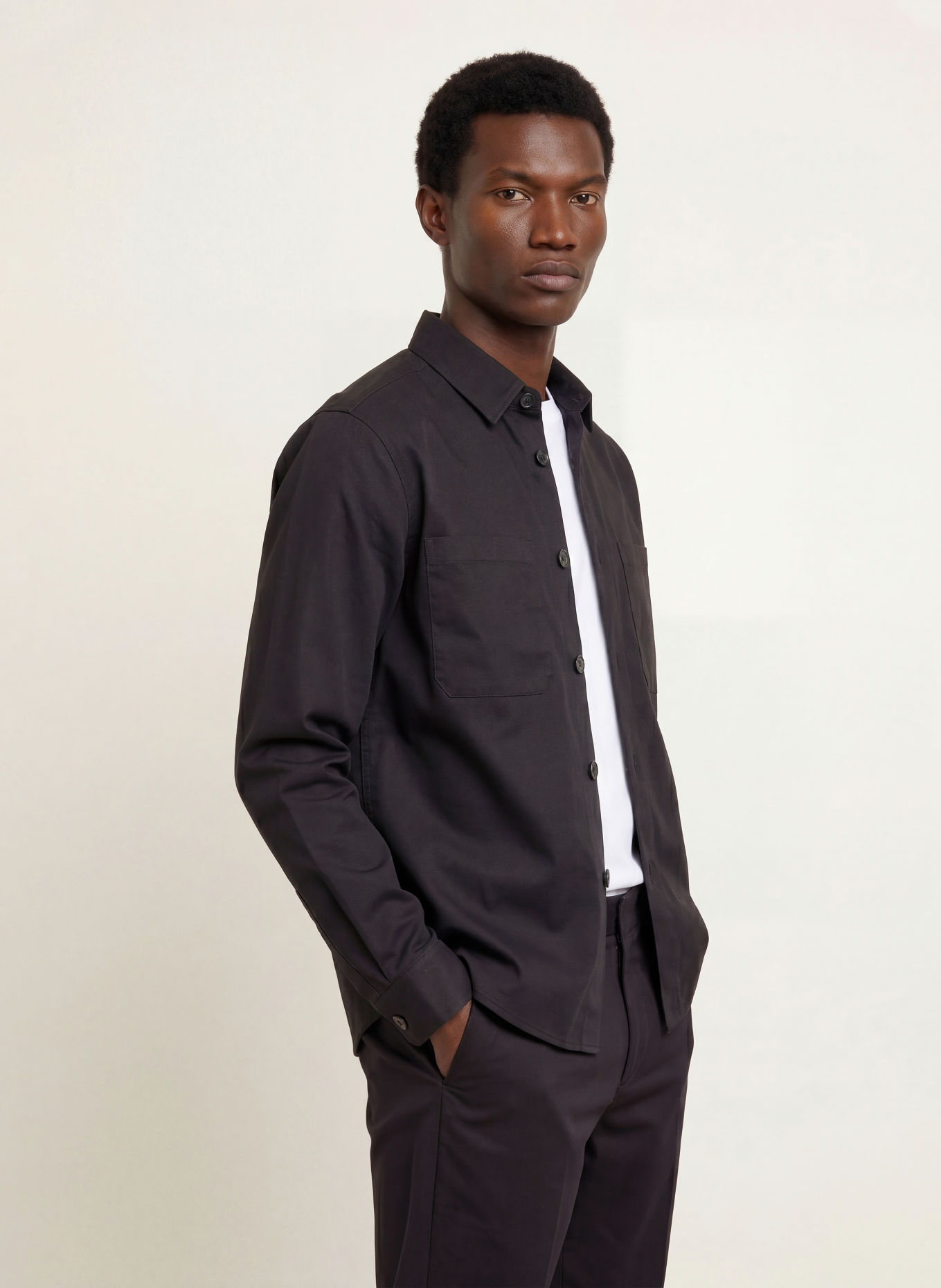 PAUL Hemd Comfort Fit: SCHWARZ