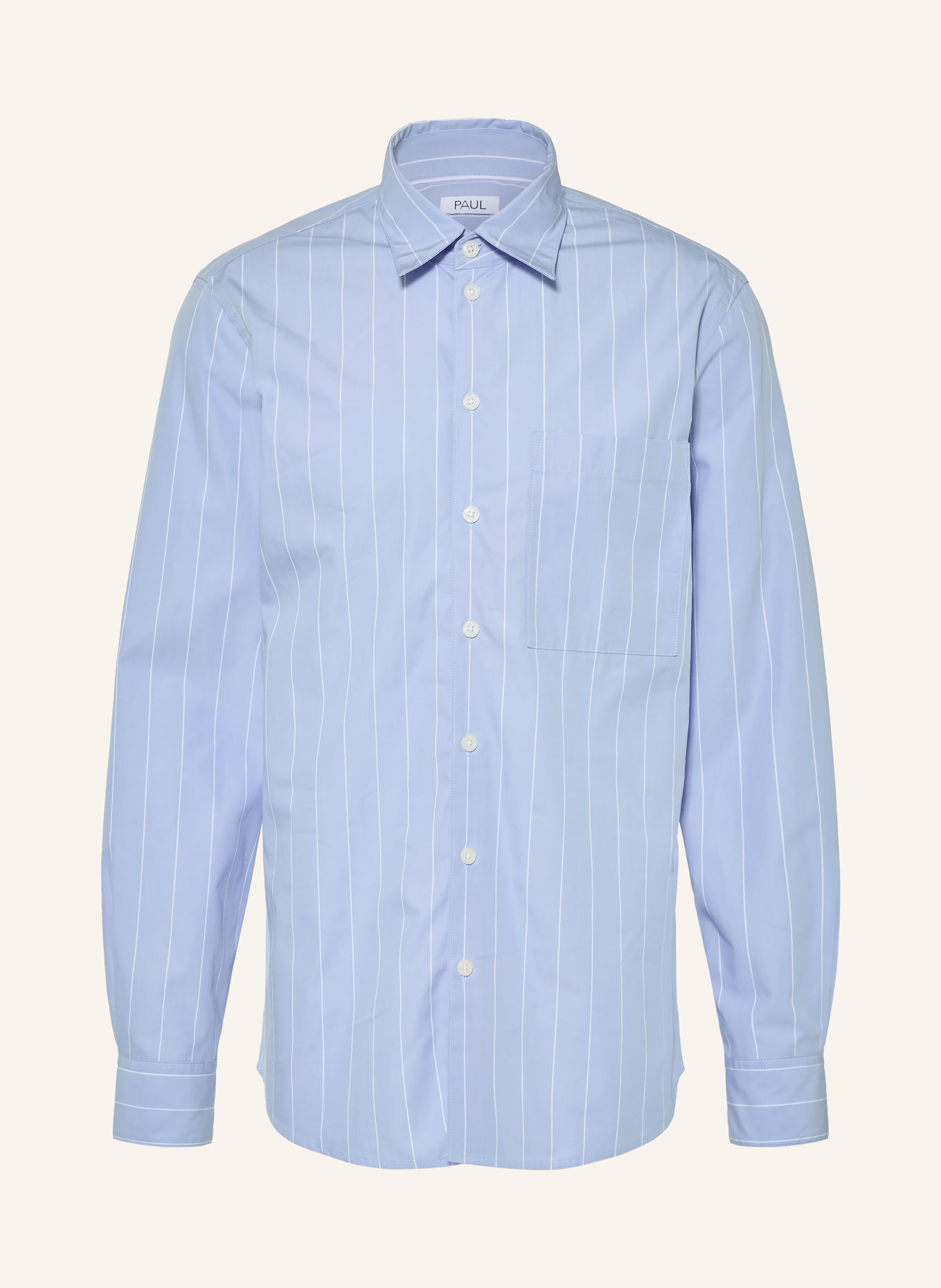 PAUL Hemd Comfort Fit: HELLBLAU / WEISS