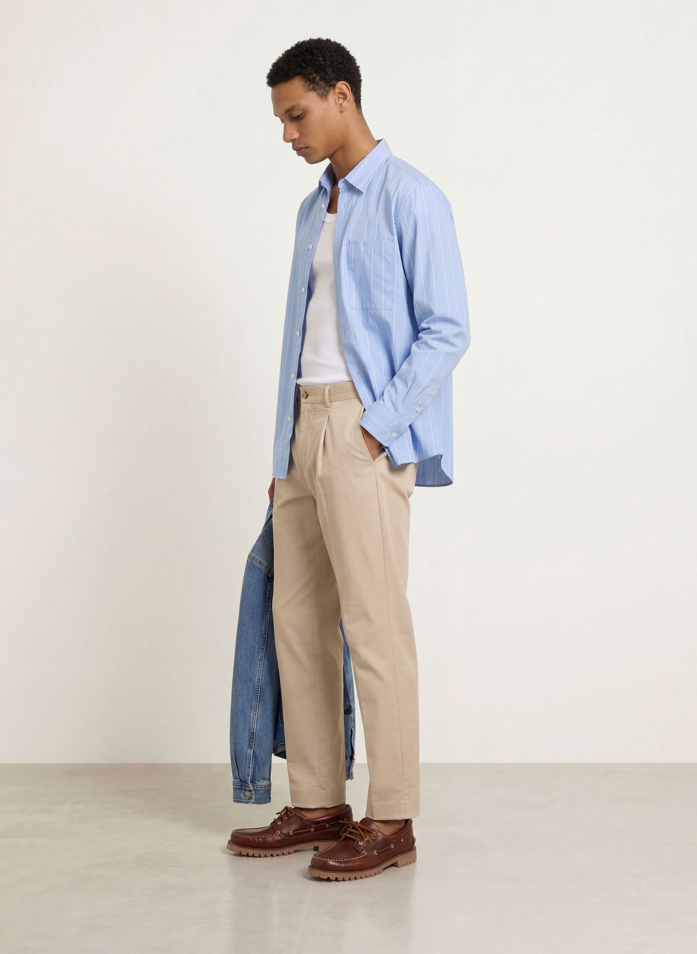 PAUL Hemd Comfort Fit: HELLBLAU / WEISS