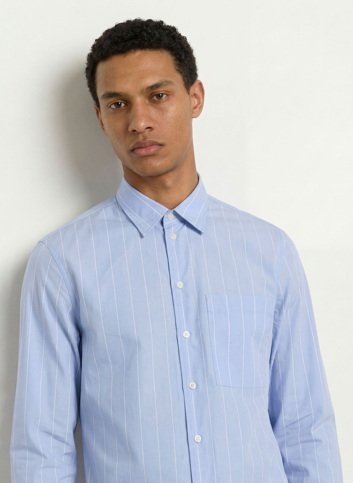 PAUL Hemd Comfort Fit: HELLBLAU / WEISS