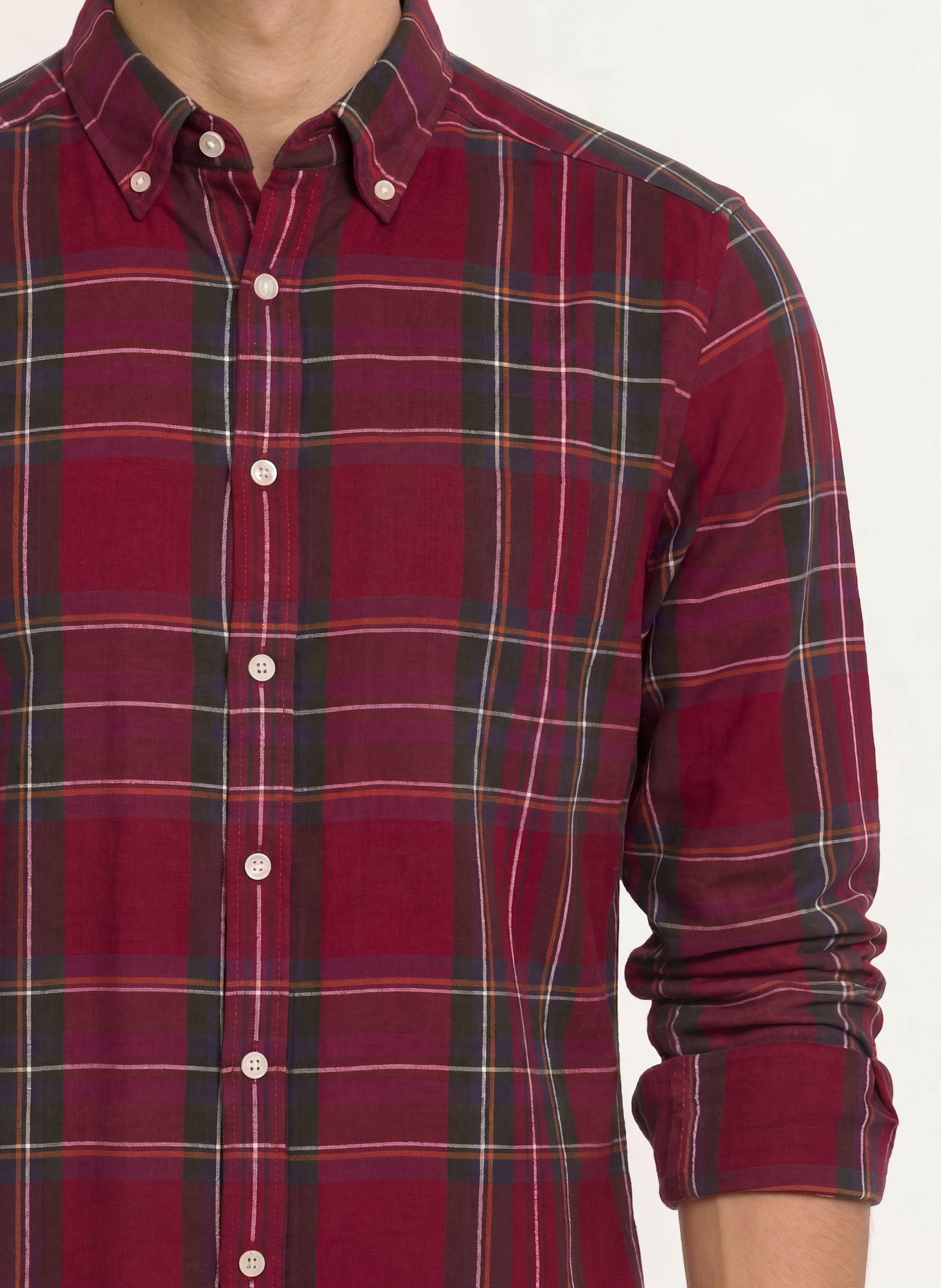 STROKESMAN'S Cămașă din flanelă, croială regular: ROȘU ÎNCHIS / VERDE / ALB