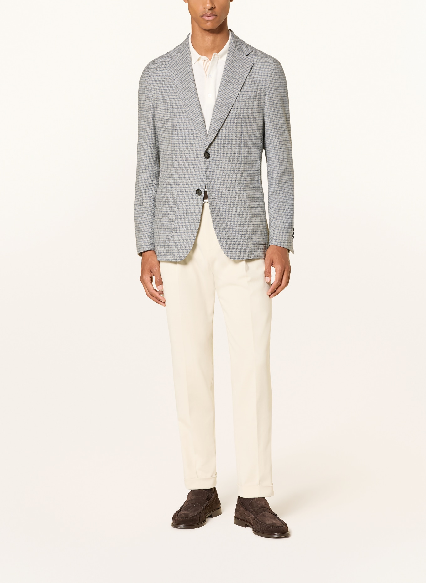 windsor. Sakko GIRO Shaped Fit: BLAUGRAU / GRAU / WEISS