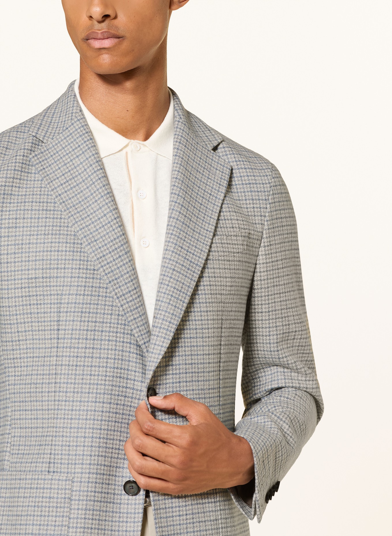 windsor. Sakko GIRO Shaped Fit: BLAUGRAU / GRAU / WEISS